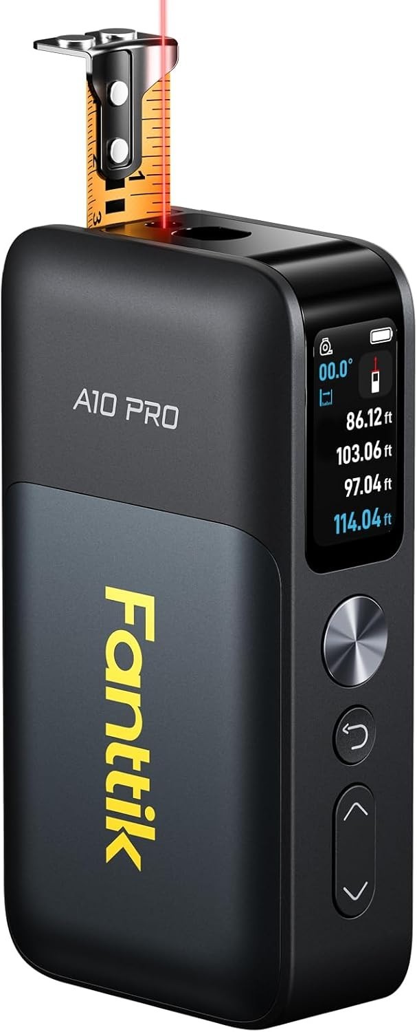 Fanttik A10 Pro 2-in-1 Digital Laser Tape Measure with HD IPS Color Display, 165