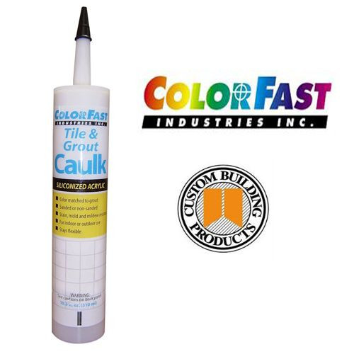 Colored Caulk to Match Custom Building Products Grout Color – Sanded or Unsanded