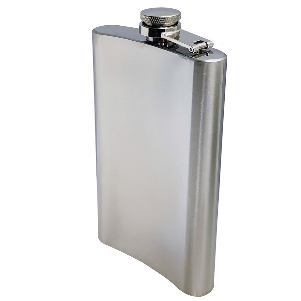 Portable Alcohol Pocket Flask Stainless Steel Wine Jug 10oz with Portable Funnel