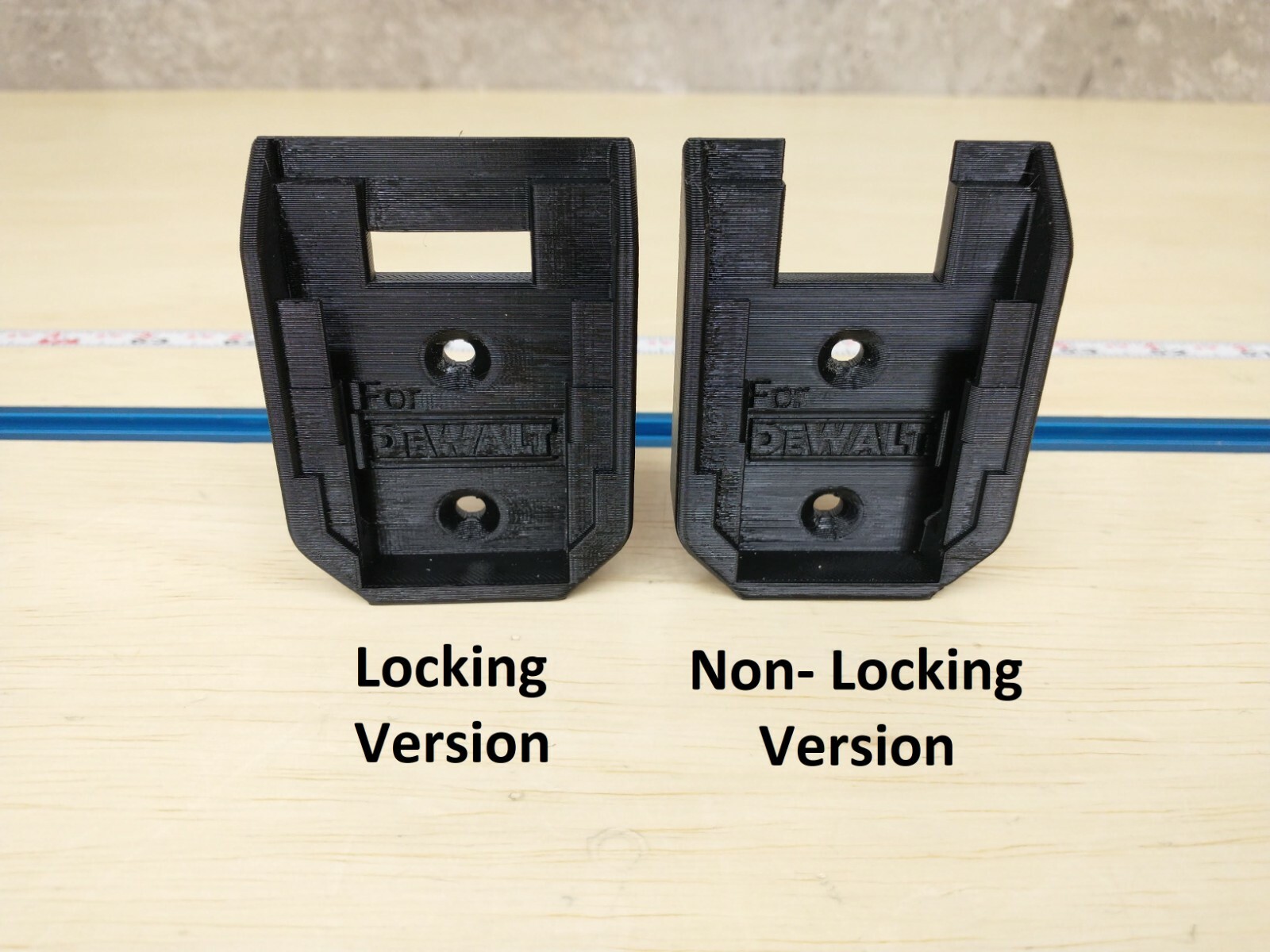 Wall Mount for DeWalt DCB101 Charger with Optional 20v Max Battery Mounts