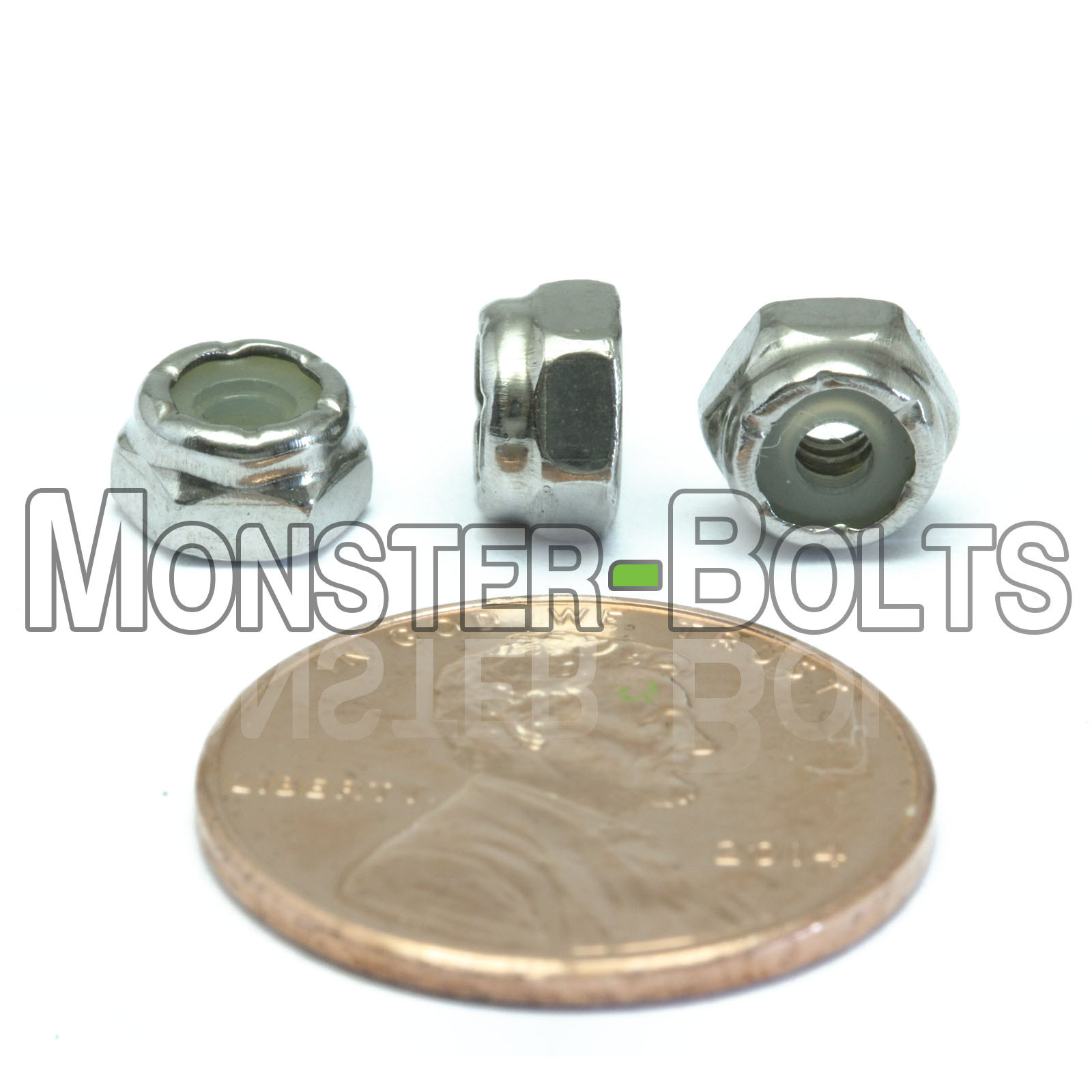Stainless Steel Nylon Insert Hex Lock Nuts 4-40 6-32 8-32 10-32 1/4-20 5/16, 3/8
