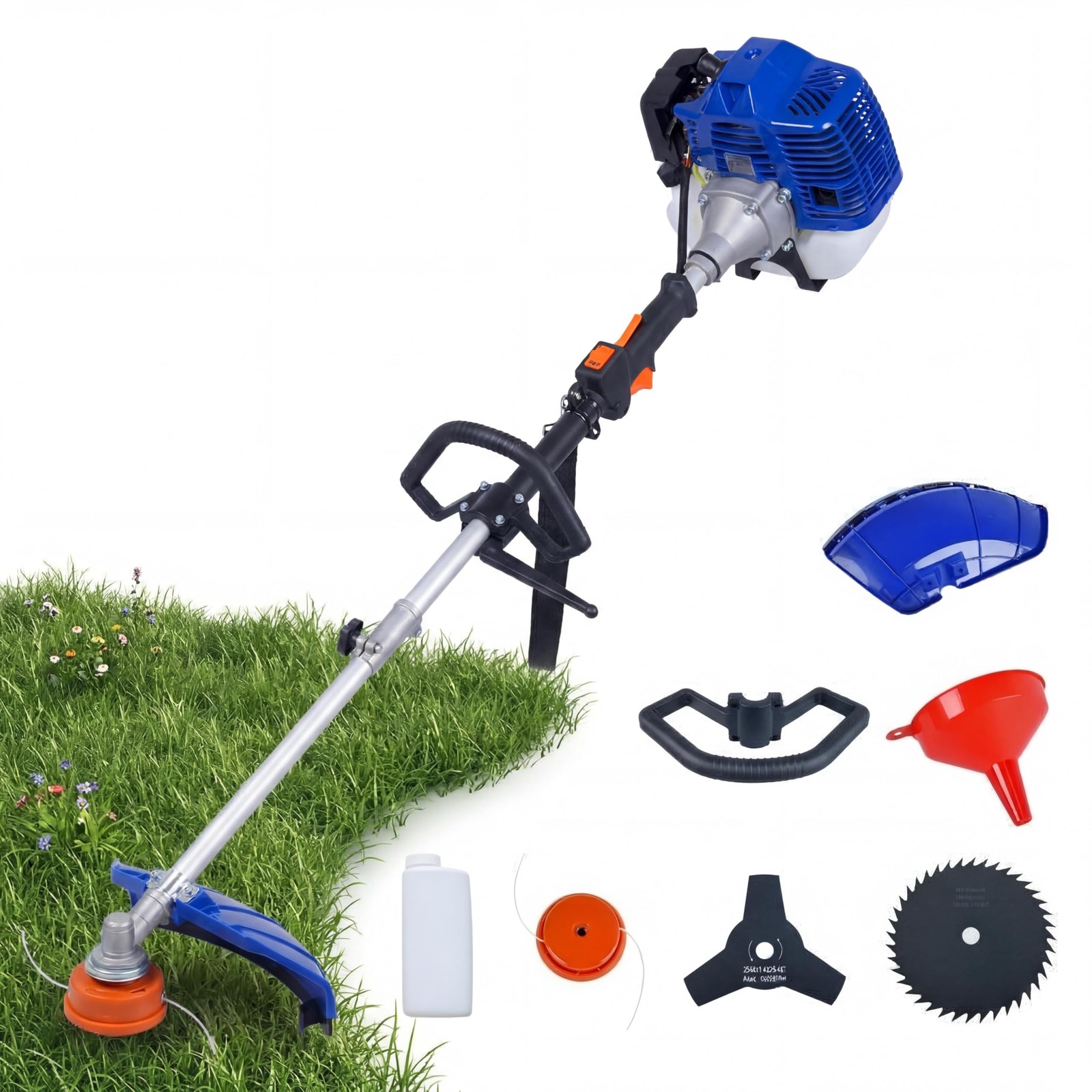 52CC Weed Wacker Lawn Eater Edger Grass 3-in-1 String Trimmer Cutter Mower Yard