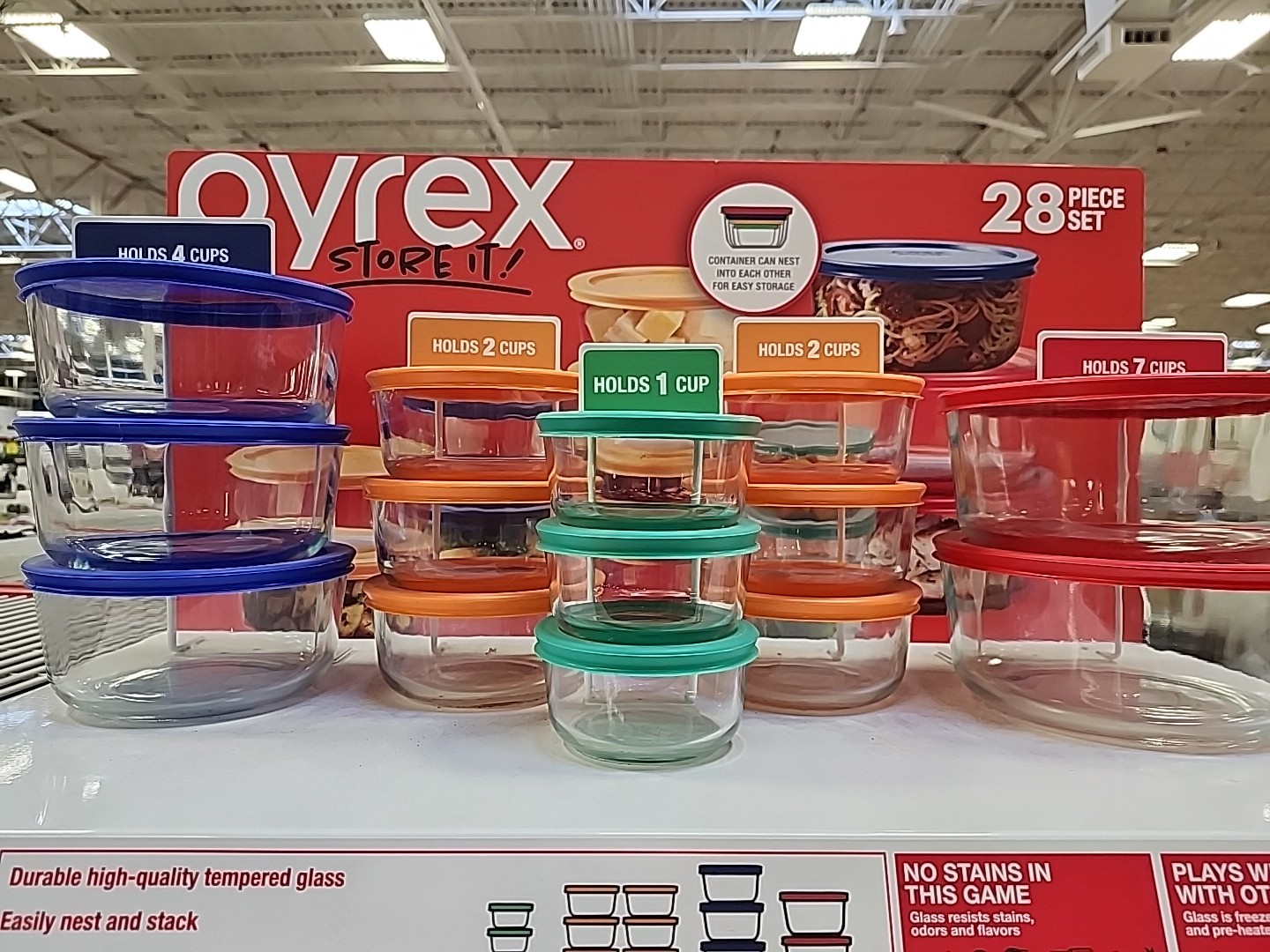 Pyrex Simply Store 28-Piece Glass Food Storage Set