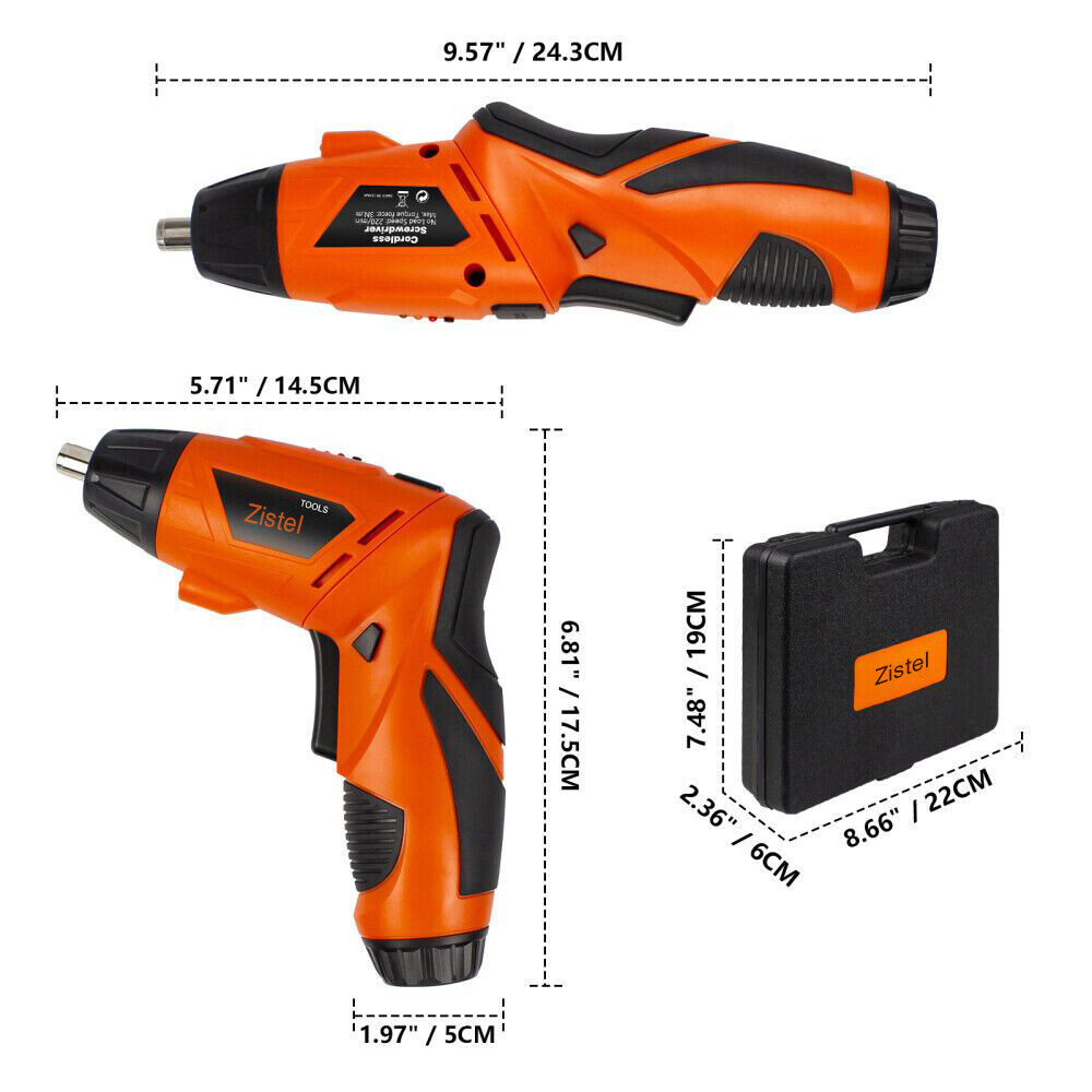 48IN1 Cordless Electric Screwdriver Rechargeable Drill Driver Power Tool Bit Set