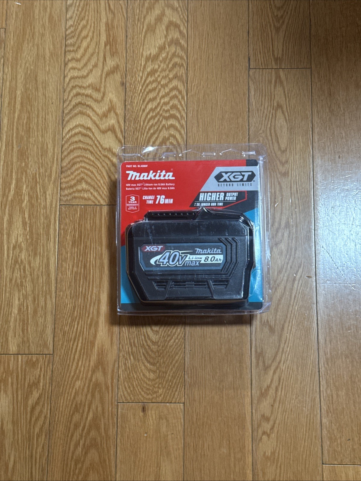Makita 40V 8 Ah Max XGT Lithium-Ion Battery (BL4080F)