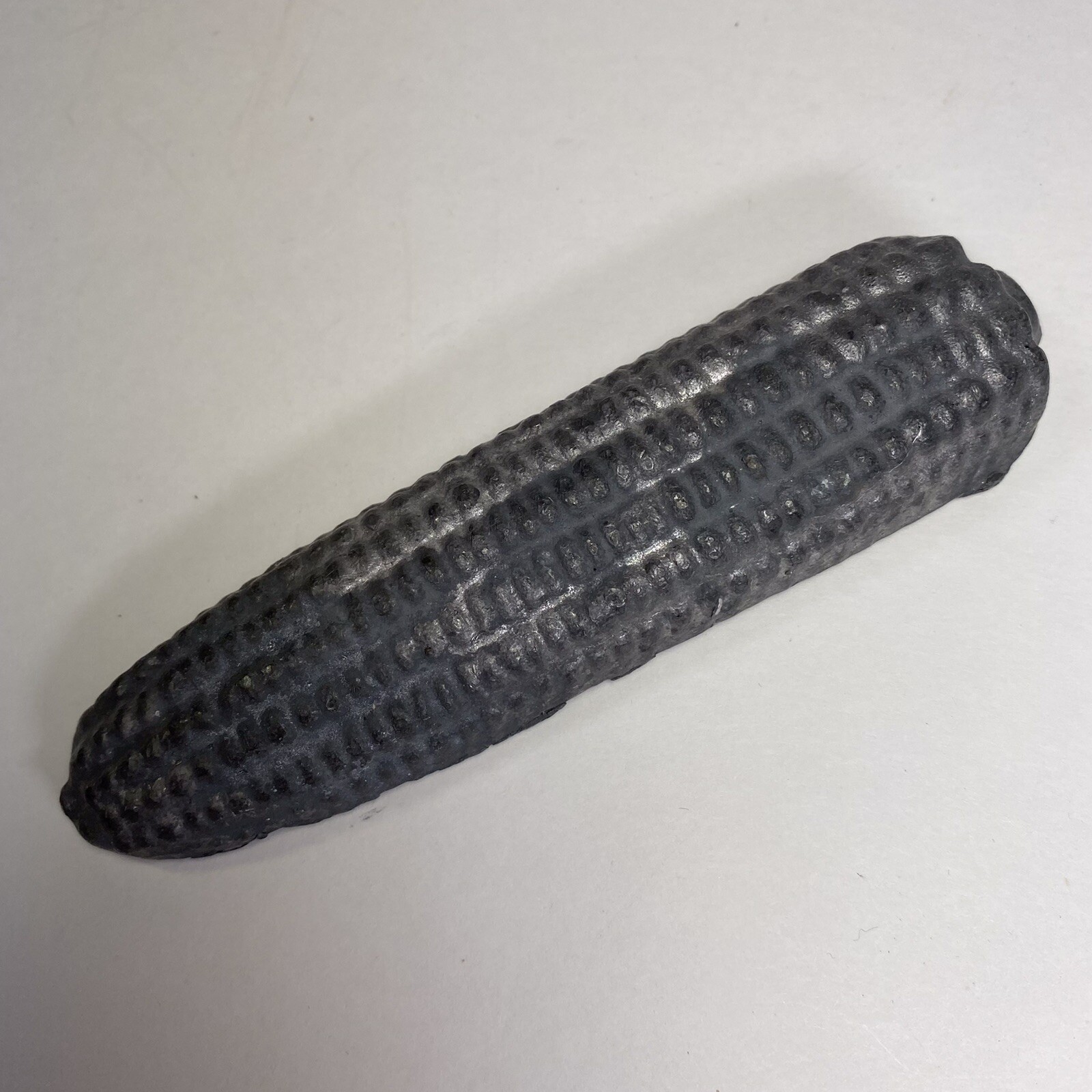 Molded Corn Cob Lead Weight Vintage Fishing Sinker 1.6 Lbs Farmhouse Decor