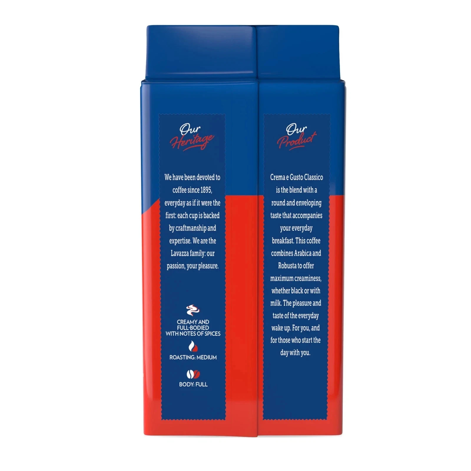 (2 pack) Lavazza Crema e Gusto Ground Coffee, Medium Roast, Arabica and Robusta