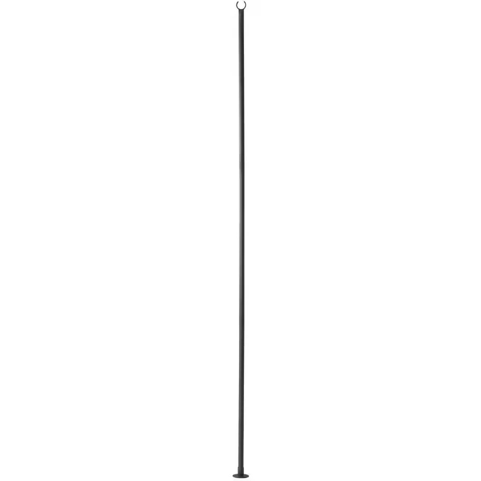 Hampton Bay 9.8 ft. String Light Pole in Black (1-Pack)