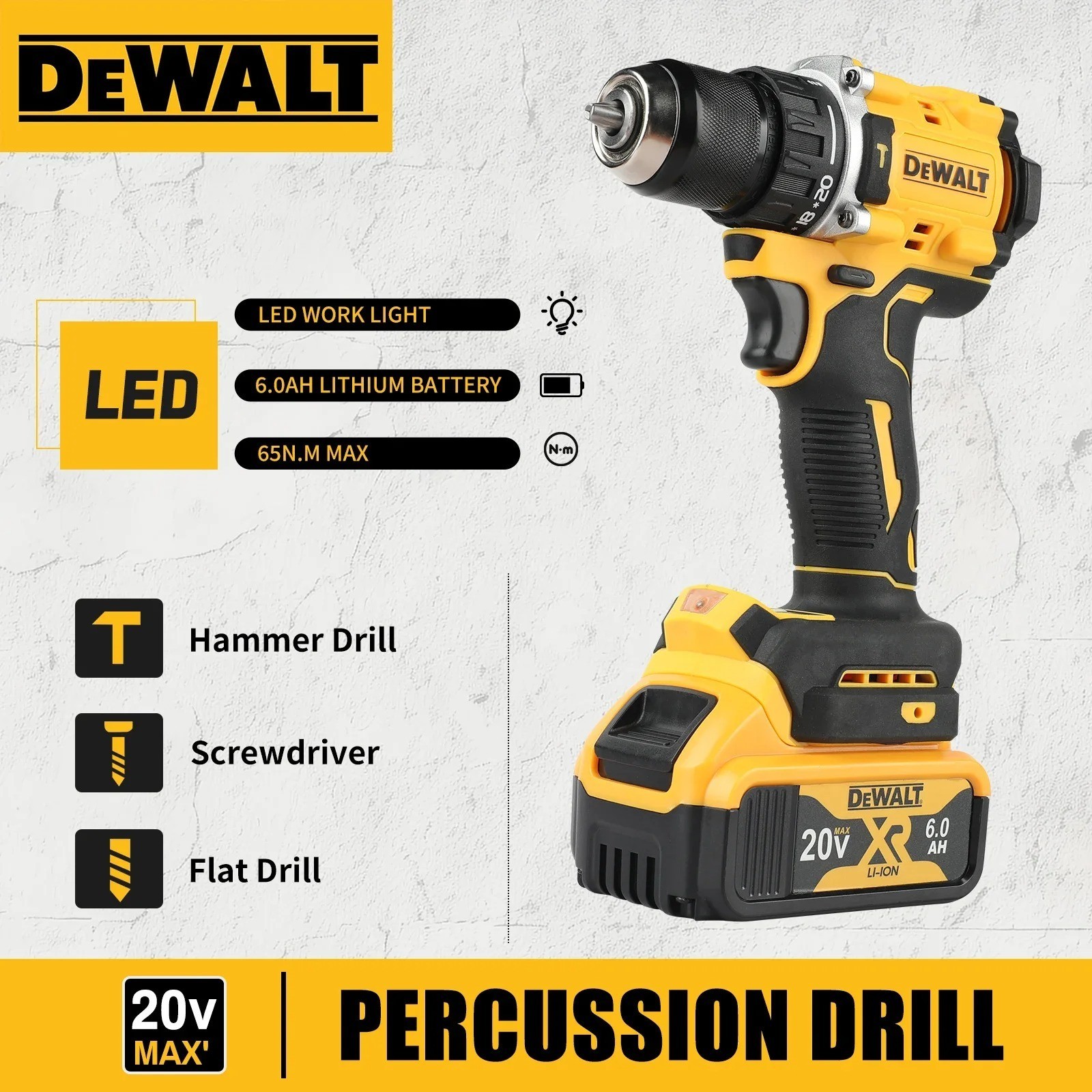 DEWALT DCD805 20V – MAX Power Brushless Cordless Impact Drill Driver – Tool Only