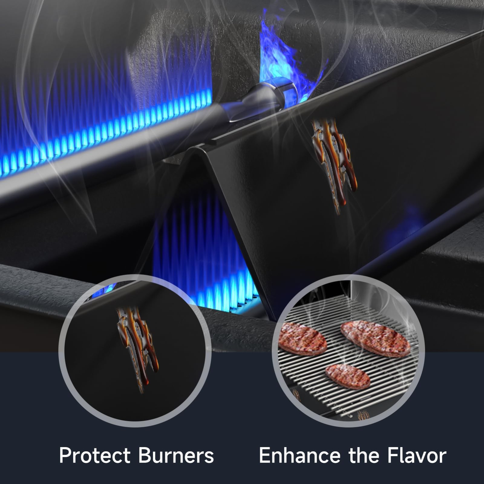 7636 Flavorizer Bar + 69787 Burner Set for Weber Spirit & Spirit II 300 Series