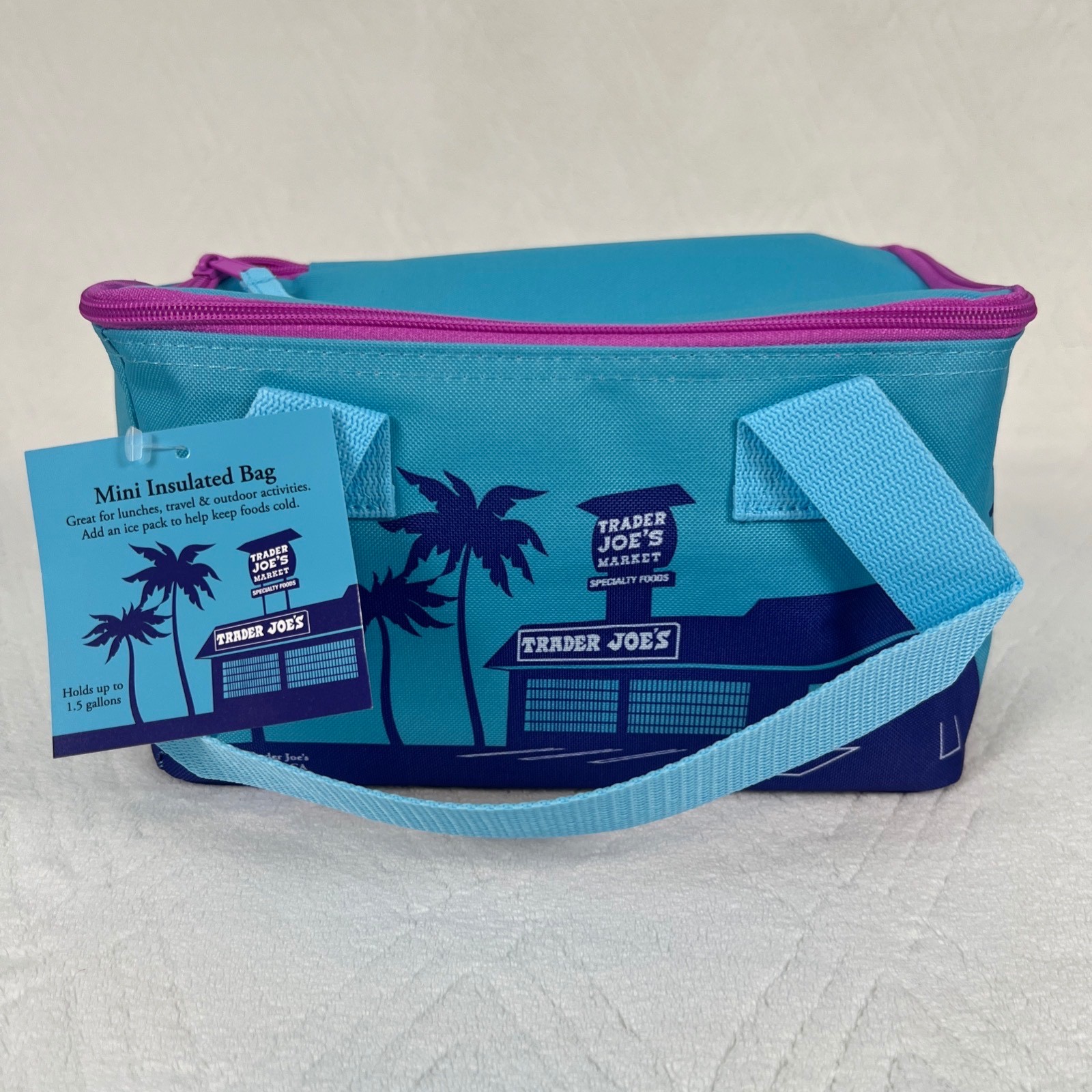 Trader Joe’s Mini Insulated Bag 2026 – 1.5 Gallon Cooler Tote NWT – Choose Color