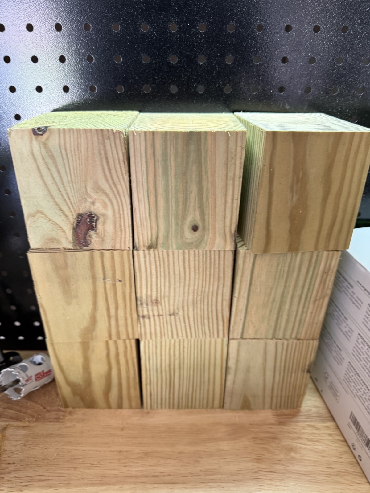 Set Of 2 Handmade Soft Pine Carpenter Bee Traps W/ Jars & Hooks- Free Shipping!