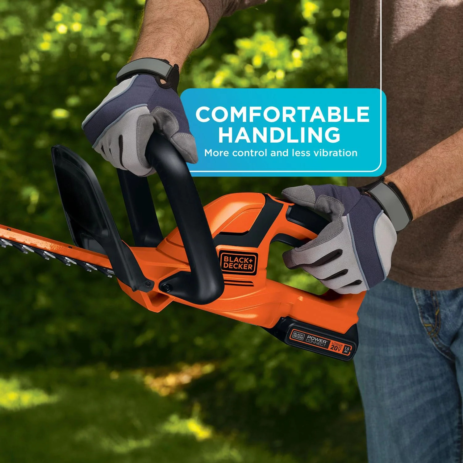 BLACK+DECKER 20V MAX* Cordless Hedge Trimmer, 22-Inch – LHT2220