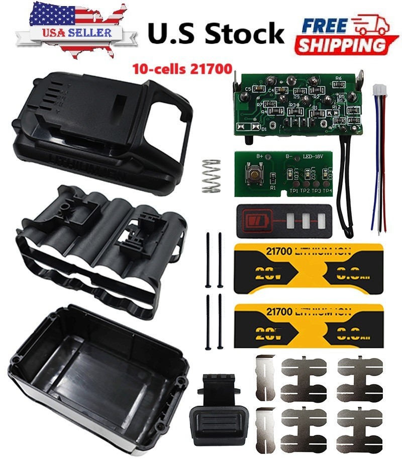 DeWalt DCB200 20V 8Ah Plastic Battery Replacement Housing Case DIY Repair Kit