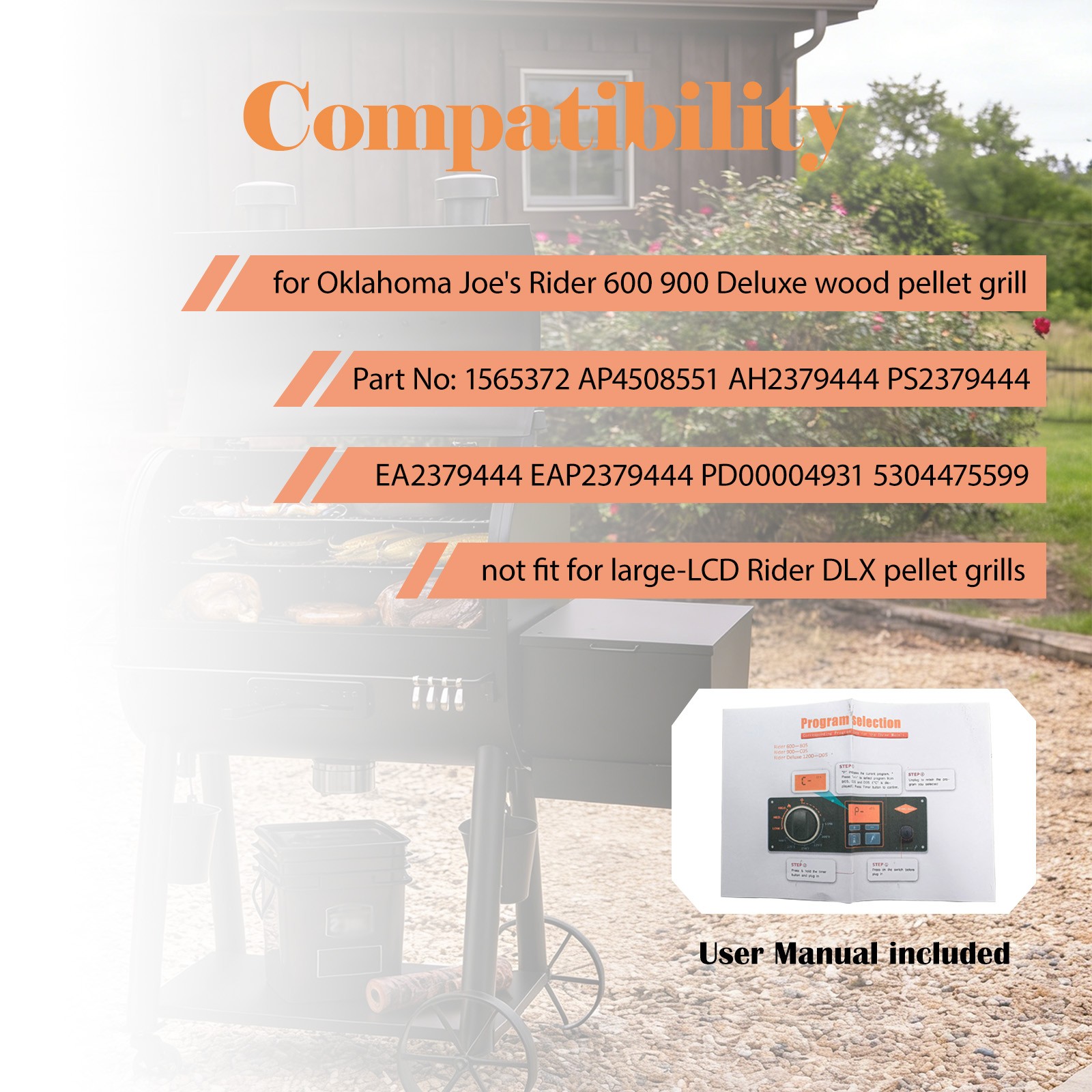 Upgraded Controller Kit for Oklahoma Joe’s Rider 600/900 Pellet Grill