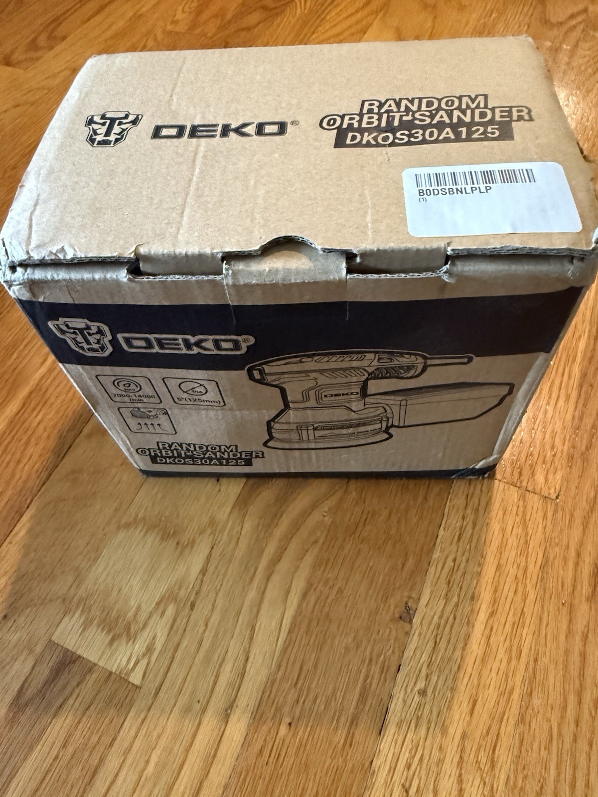 Orbital Sander Corded Hand Sander: 5″ Random Orbital Sander with Dust Box, 6 Va