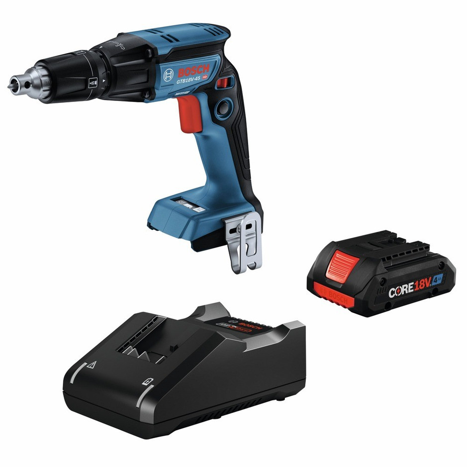 BOSCH 18V 1/4 in Hex Screwgun Kit Battery & Charger GTB18V-45B15-RT *REFURBISHED
