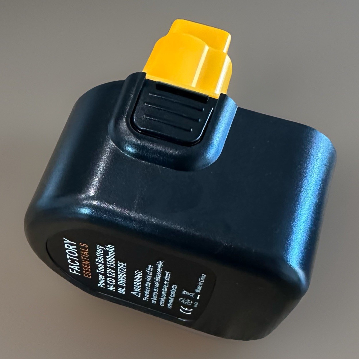 Factory Essentials 12V 1500mAh Ni-CD Power Tool Battery DeWalt DW9072 DW9072FE