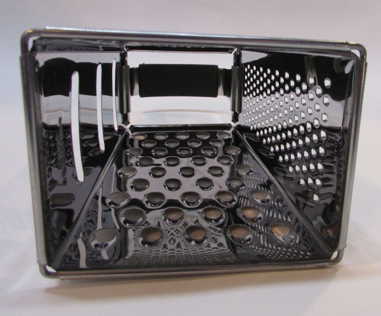 New Vintage 2000s Farberware Tapered Square Stainless Steel 9.5″ Tall Box Grater