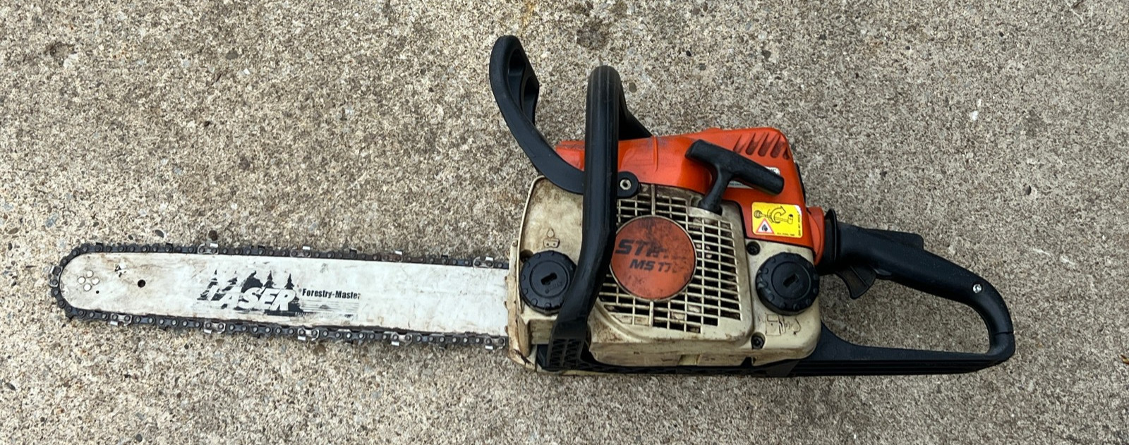 Stihl ms 170 chainsaw – runs