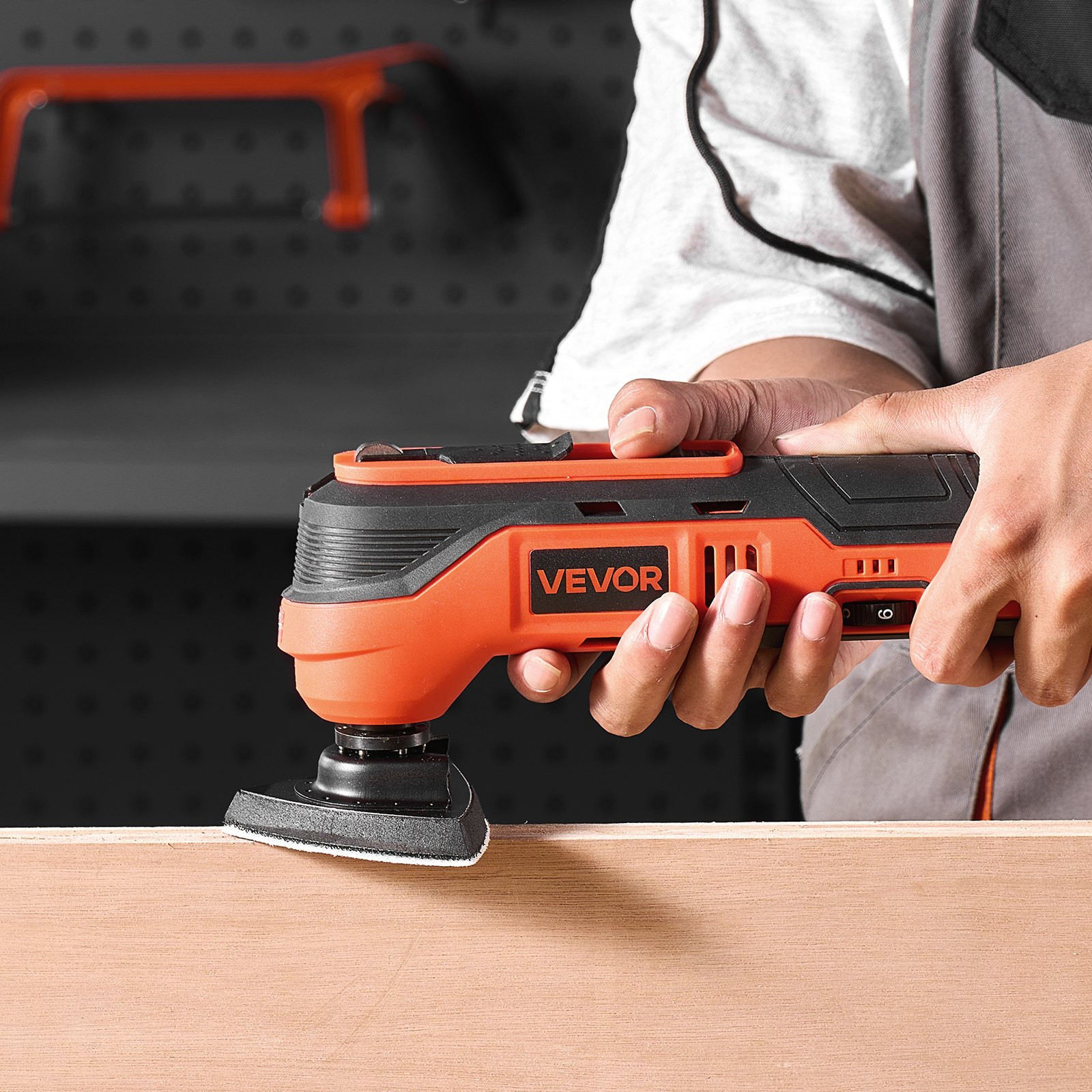 VEVOR Cordless Oscillating Tool, 12V Multitool Oscillating Saw Tool with 6 Varia