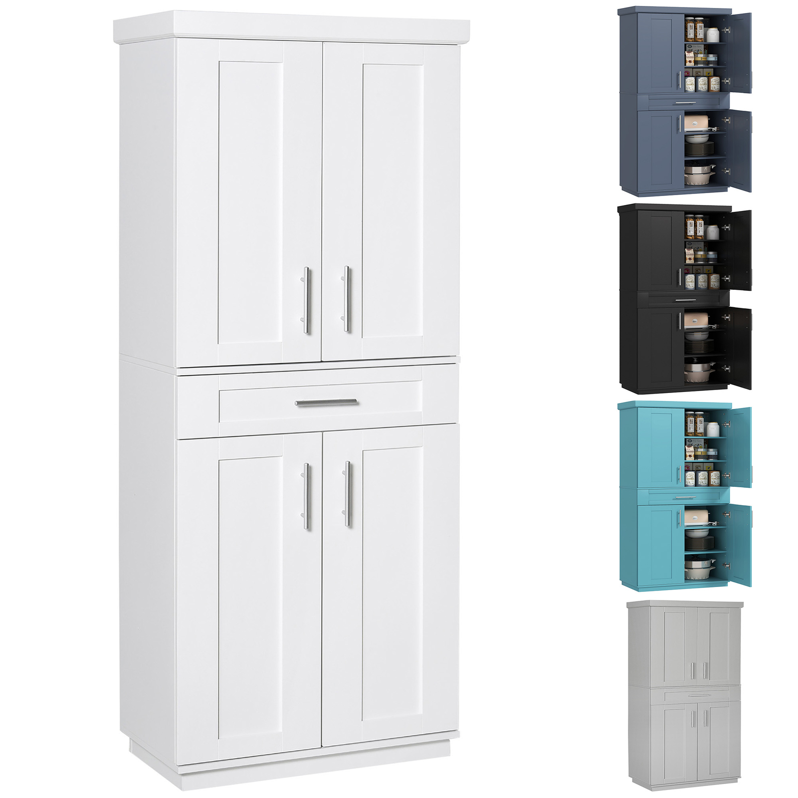 Modern Storage Organizer with Bar Tabletop and Center Console