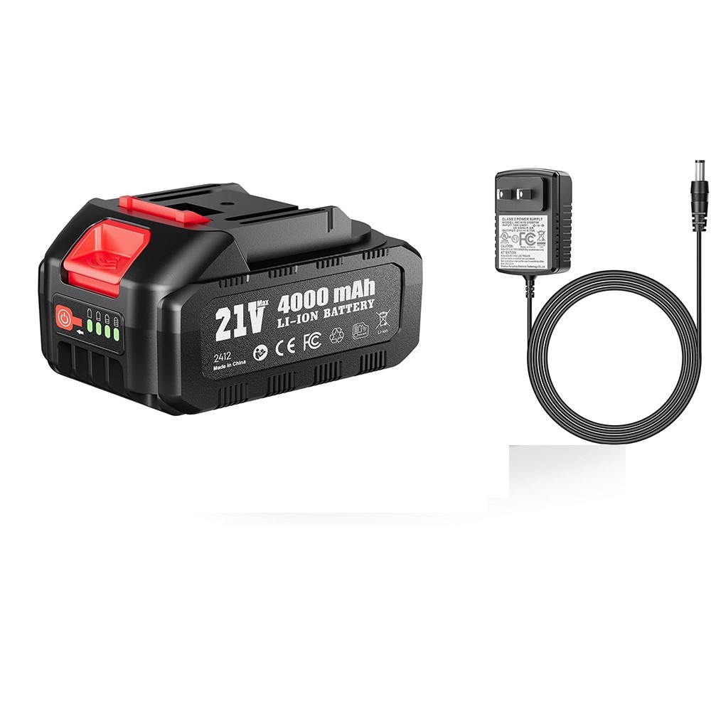 21V 4.0Ah Rechargeable Lithium Battery with Charger Adapter Makita Compatible