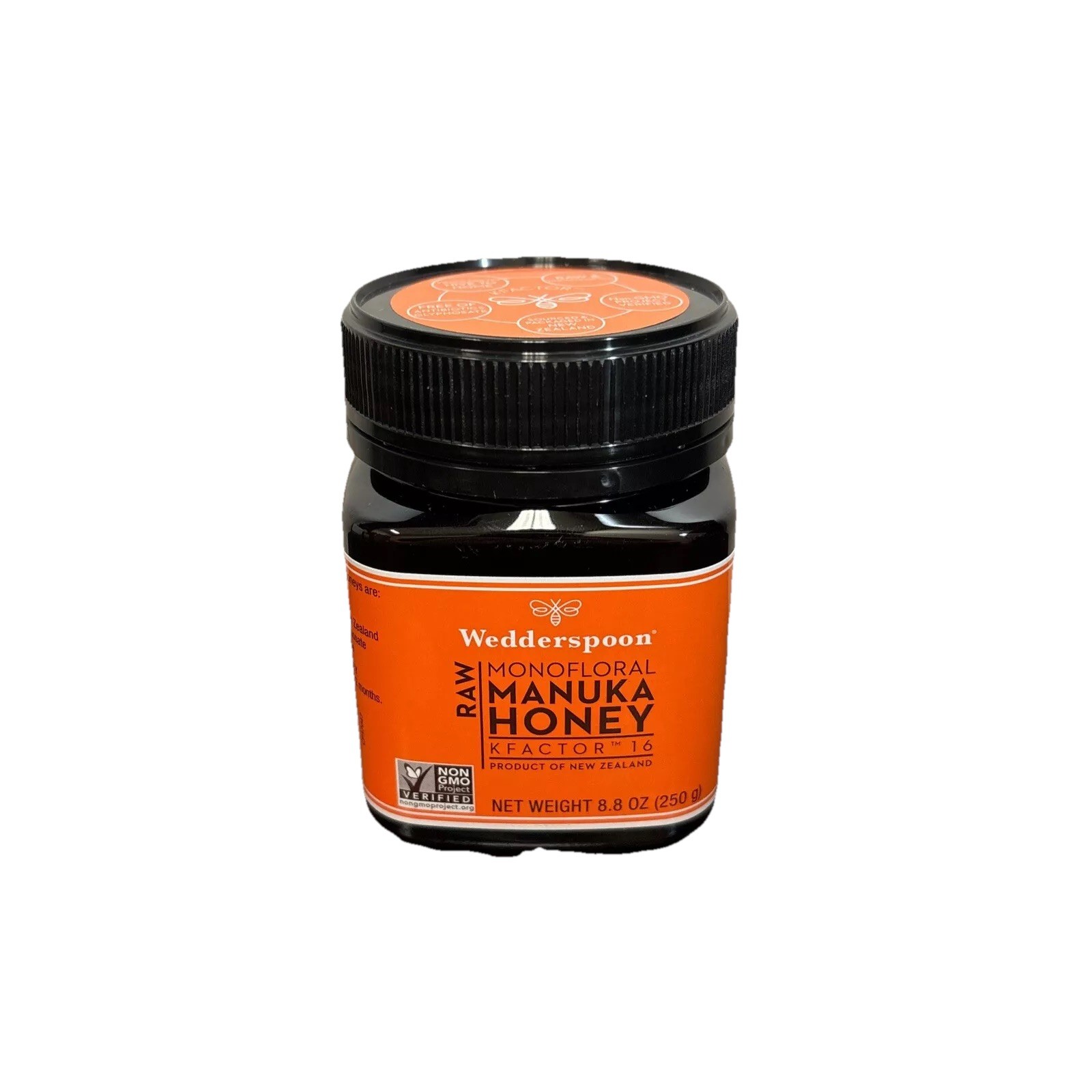 Wedderspoon, Raw Monofloral Manuka Honey, KFactor 16, 8.8 oz (250g) BB NOV 2028+