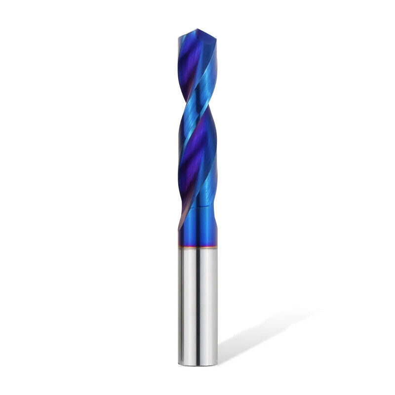HRC65 Solid Carbide Drill Bit 1mm-13mm 2-Flute Stub Straight Shank Twist