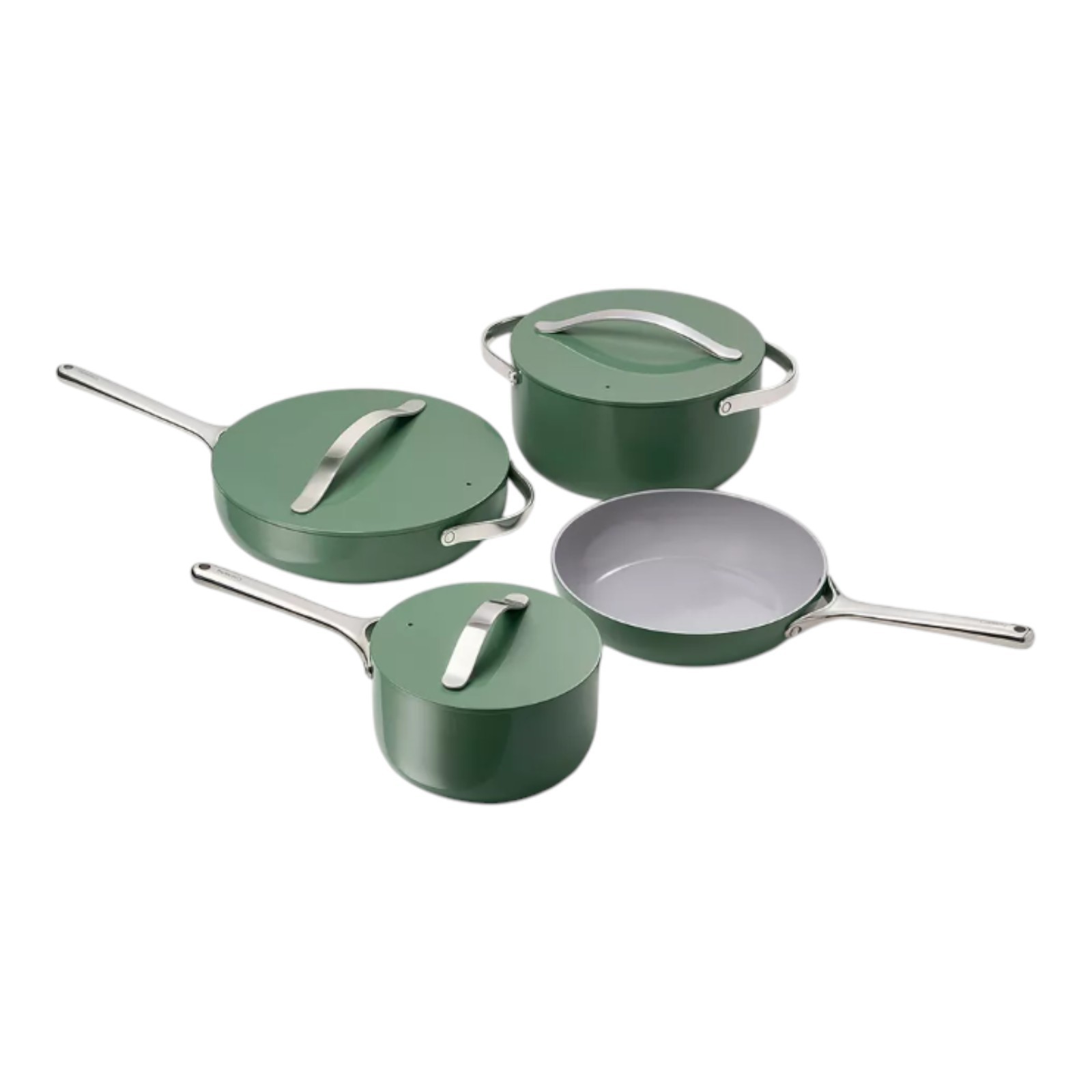 Caraway Nonstick Ceramic Cookware Set (12 Piece) Pots, Pans, Lids and Kitchen