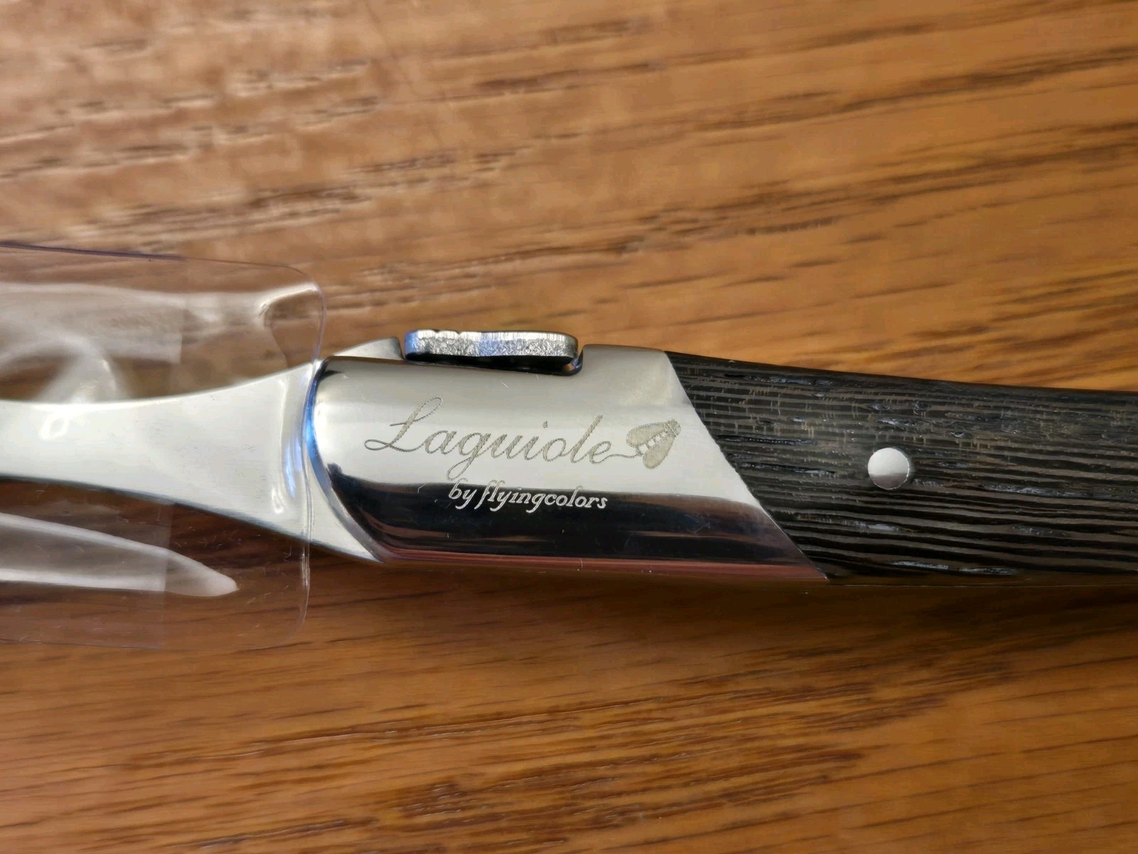Laguiole by FlyingColors 6 Dinner Forks Set Stainless Steel Wood Handle Gift Box