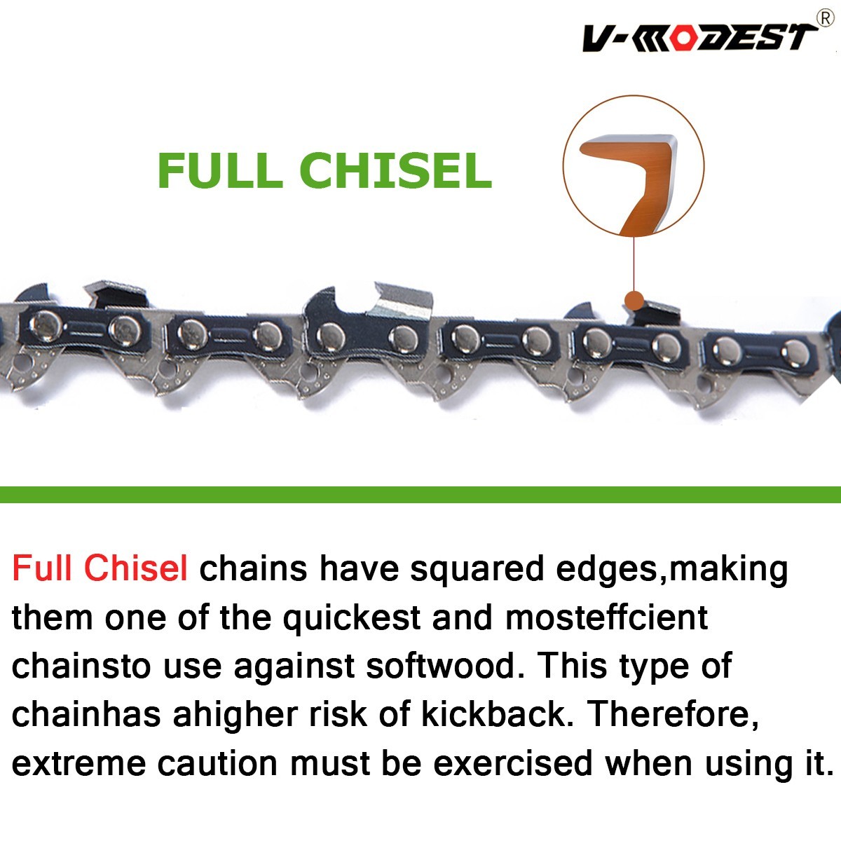 2PACK 24” Chainsaw Chain For Husqvarna 455 460, Stihl Full Chisel 3/8 050 84DL