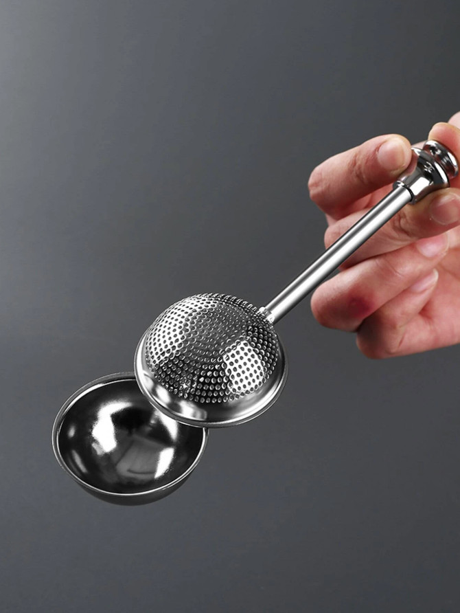 1pc Stainless Steel Flour Duster – Easy One-Handed Baking Tool – NEW