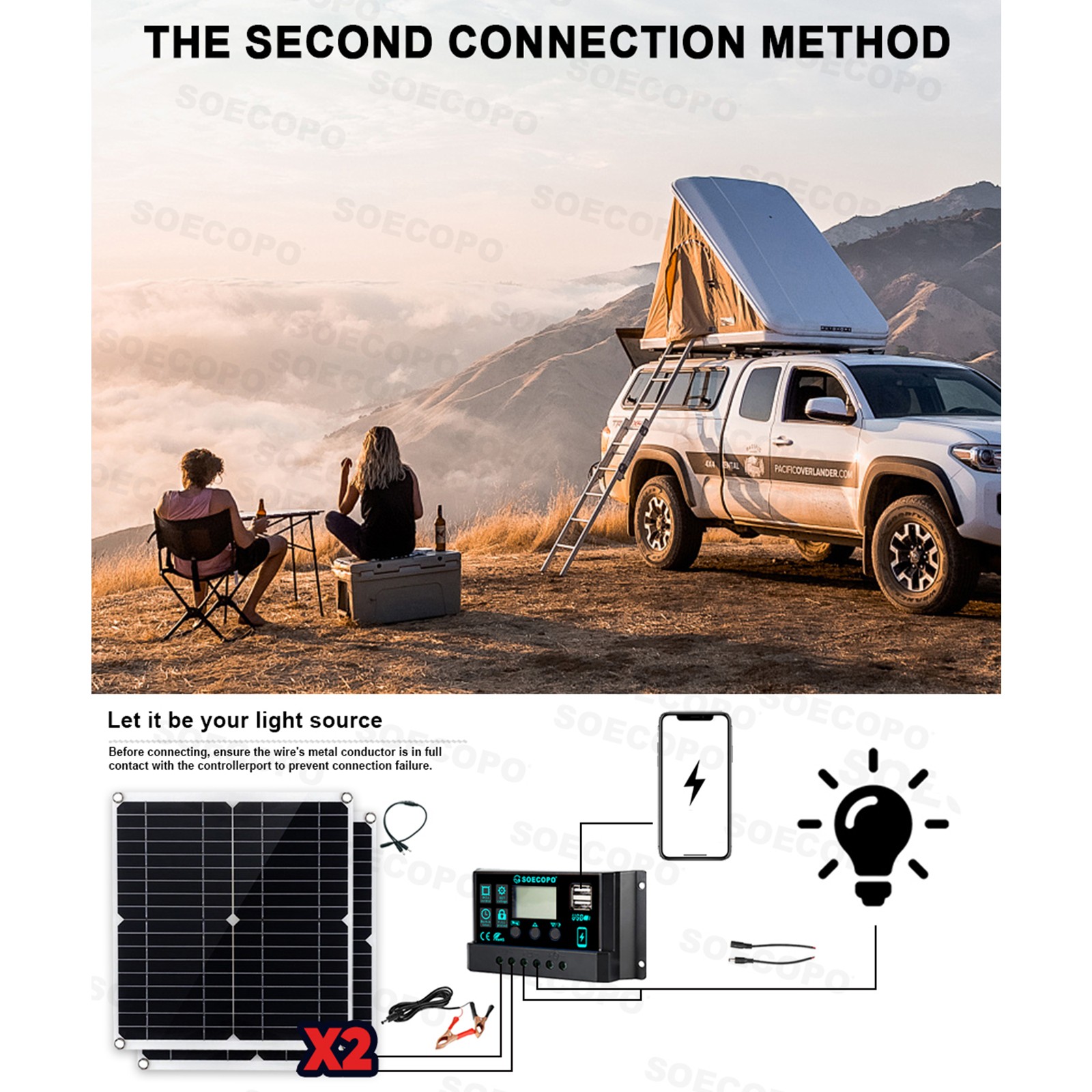 Complete 7000W Off-Grid Solar Kits 7000W Inverter 2pc 300W Solar Panel 110V/220V
