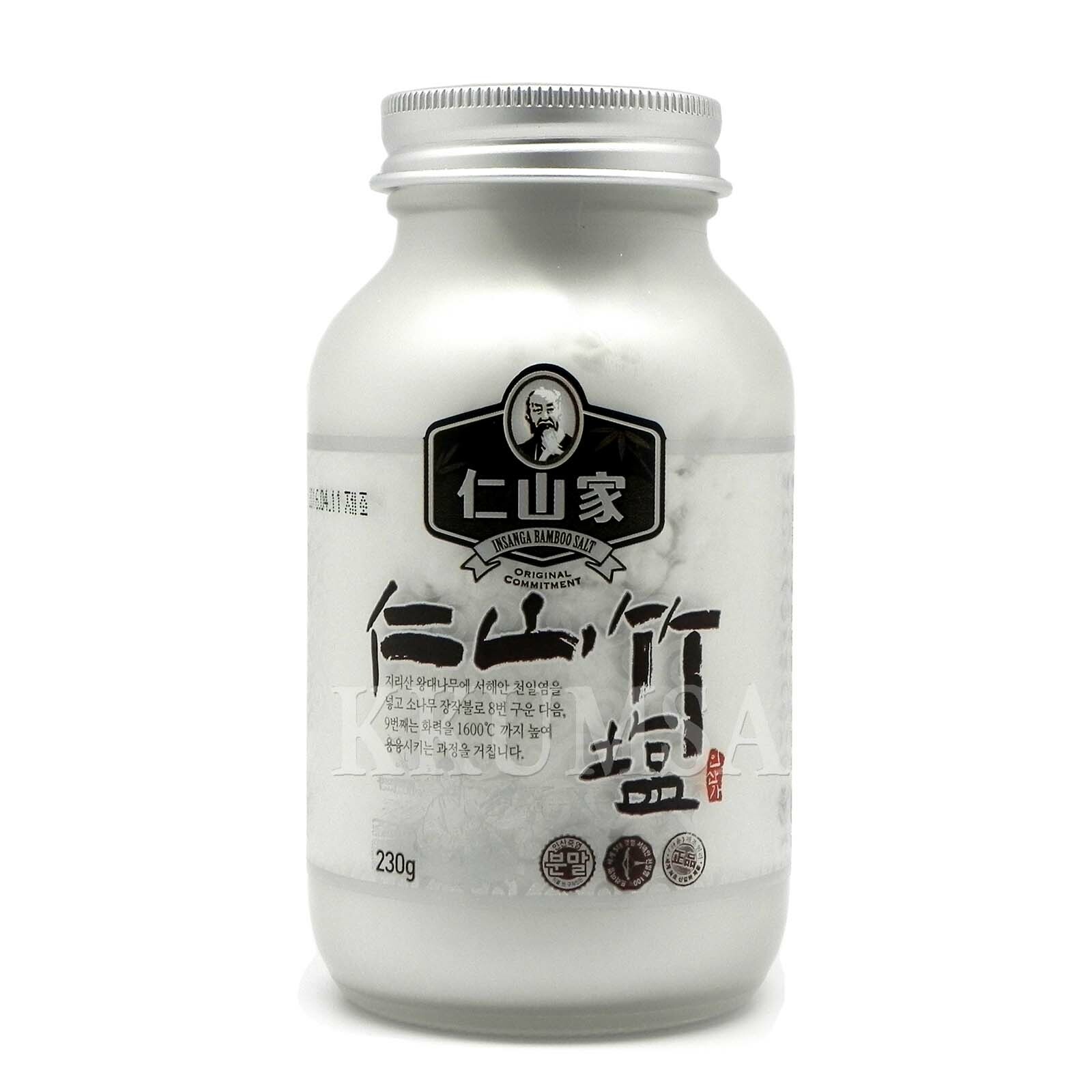 Korean Insan Bamboo Salt 100% (9 times roasted) powder 230g (8.11 oz)