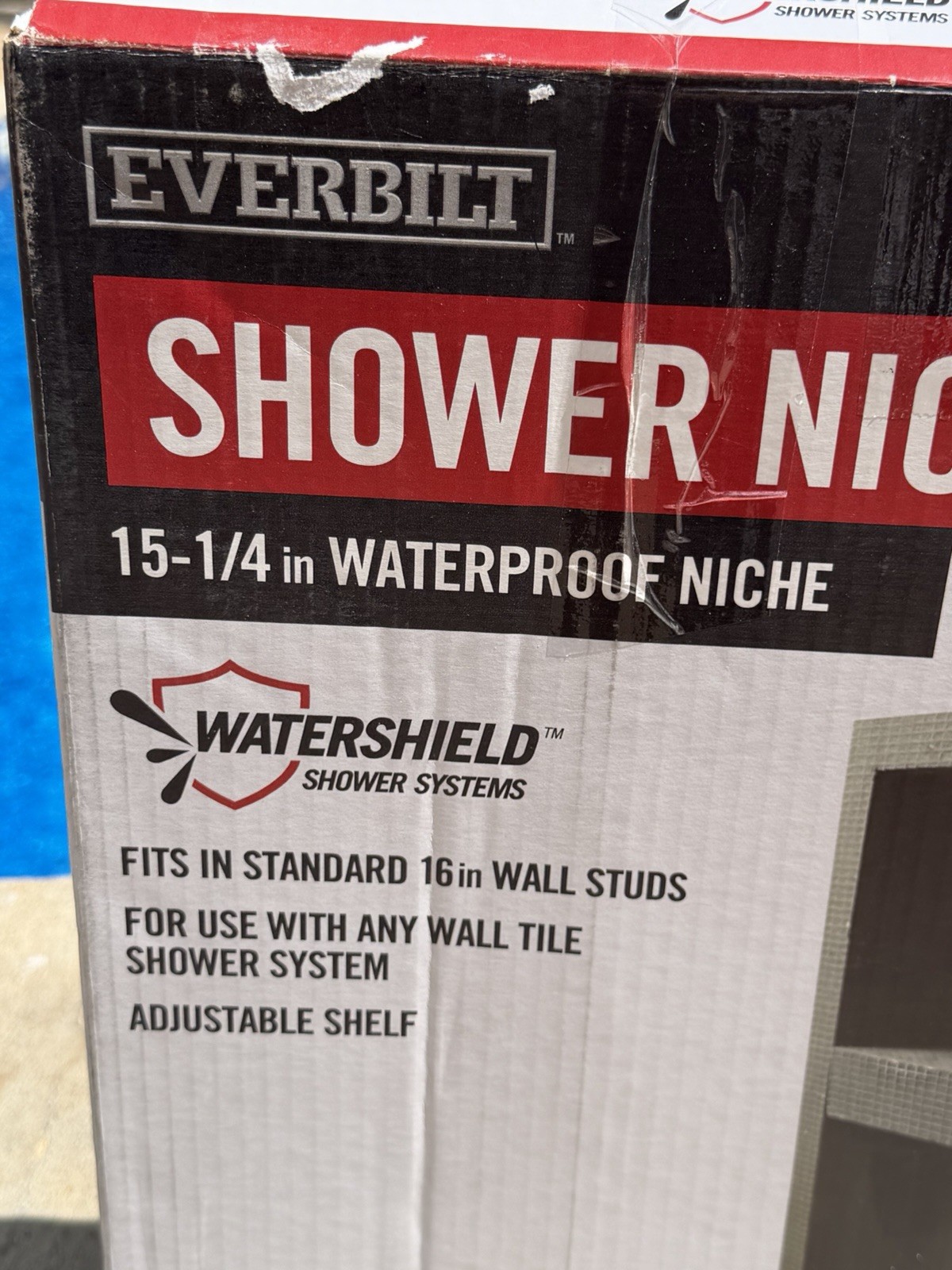 Everbilt Watershield Shower System 13.25 in. x 15.25 in. x 3.5 in. Shower Niche