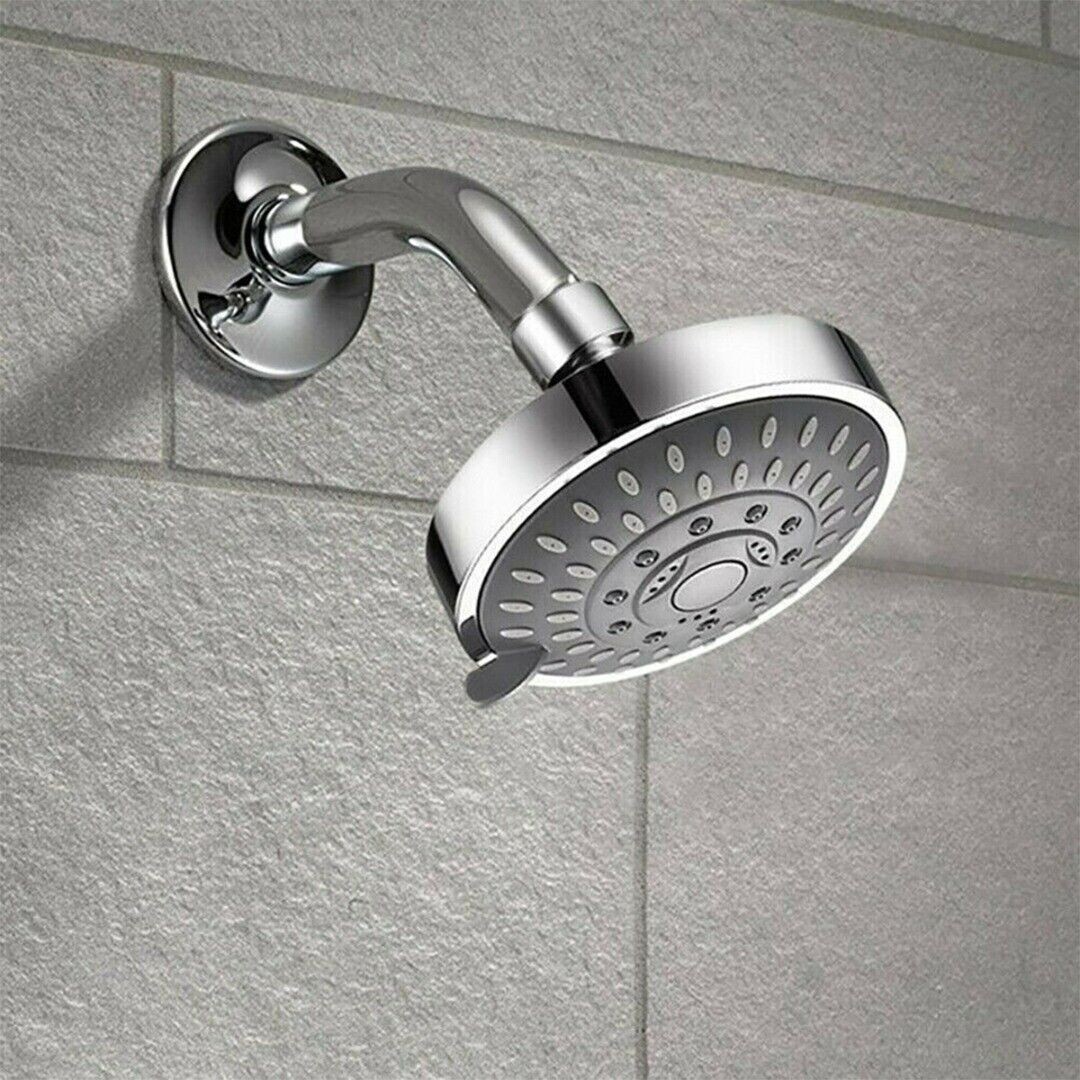 NEW Bath High Pressure Shower Head 5 Mode LARGE Chrome Handset Head Water Saving