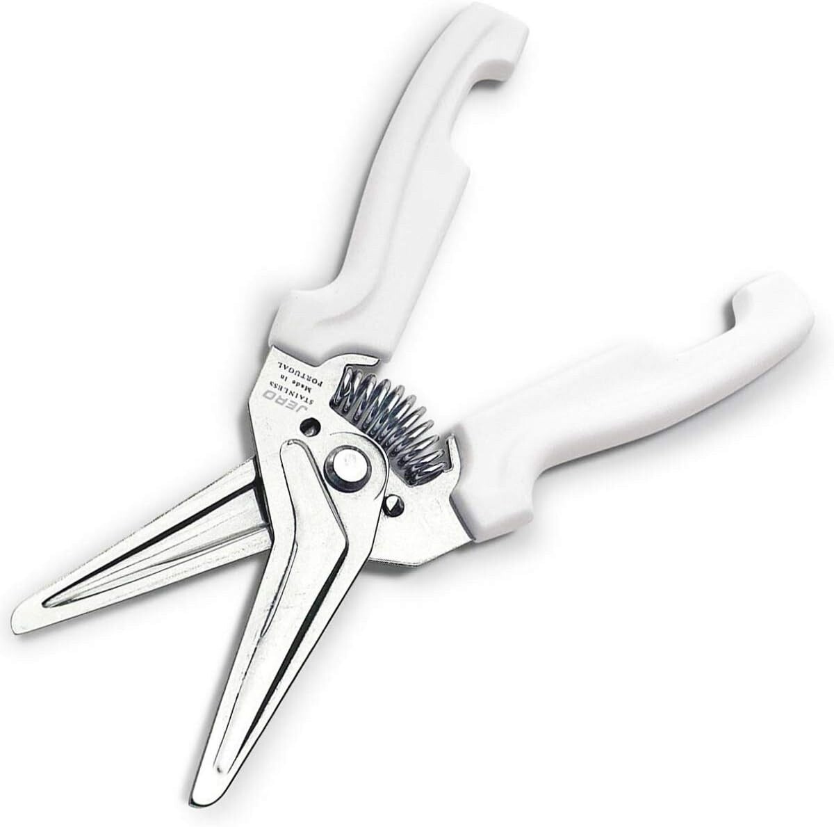 JERO Stainless Steel Kitchen Shears with Holder – Spring Assisted Scissors