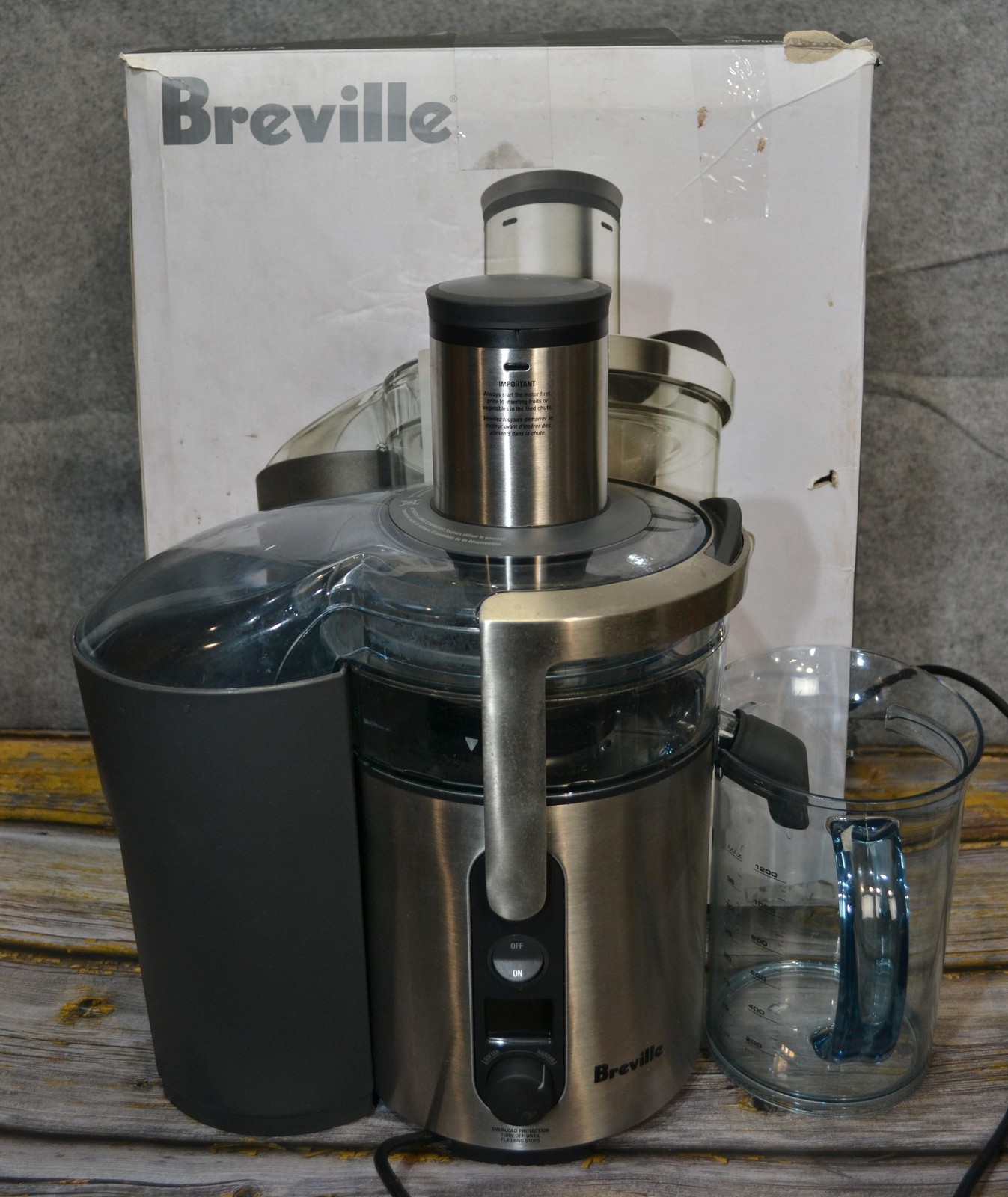 Breville Juicer BJE510XL Multi-Speed Fountain Centrifugal Juicer 900W Stainless