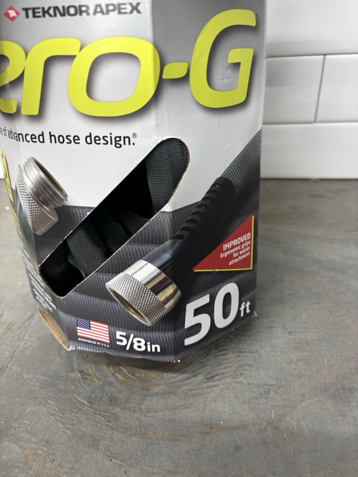 Zero-G Teknor Apex 5/8-in x 50-ft Premium -Duty Kink Free Woven Gray Hose
