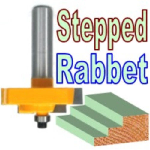 1 PC 1/2″ SH Picture Frame Stepped Rabbet Molding Router Bit S
