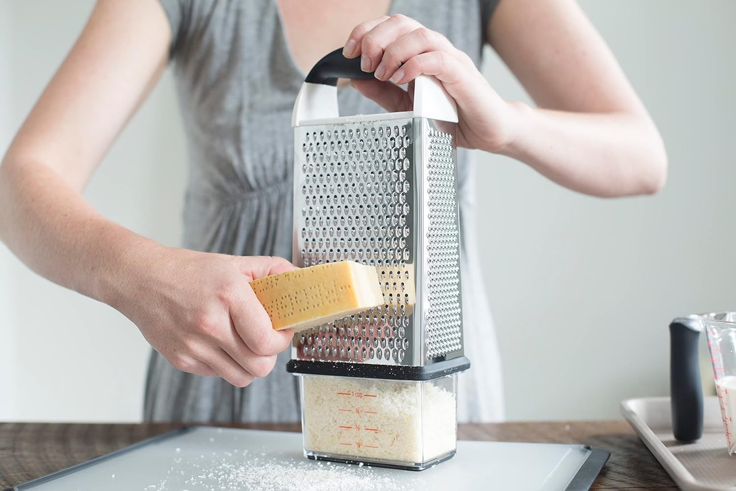 OXO Good Grips Box Grater stainless steel construction Soft, non-slip handle