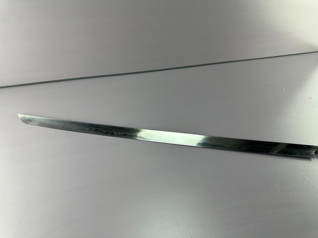 Japanese Maguro Tuna Knife 900mm / 35 in Tamahagane Blue White Steel + Saya