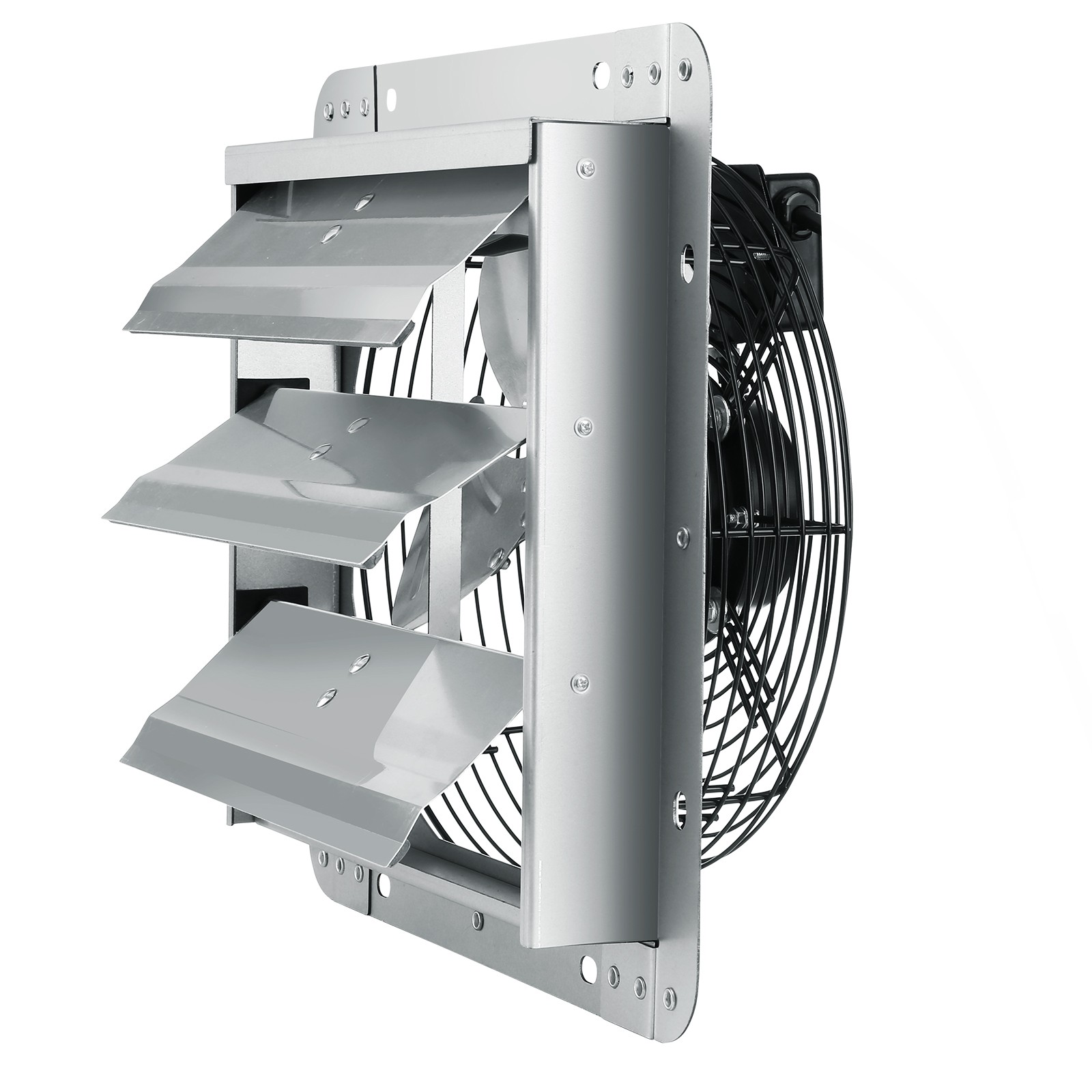 VEVOR Shutter Exhaust Fan Shop Exhaust Fan 10” Wall Mounted Aluminum 820 CFM