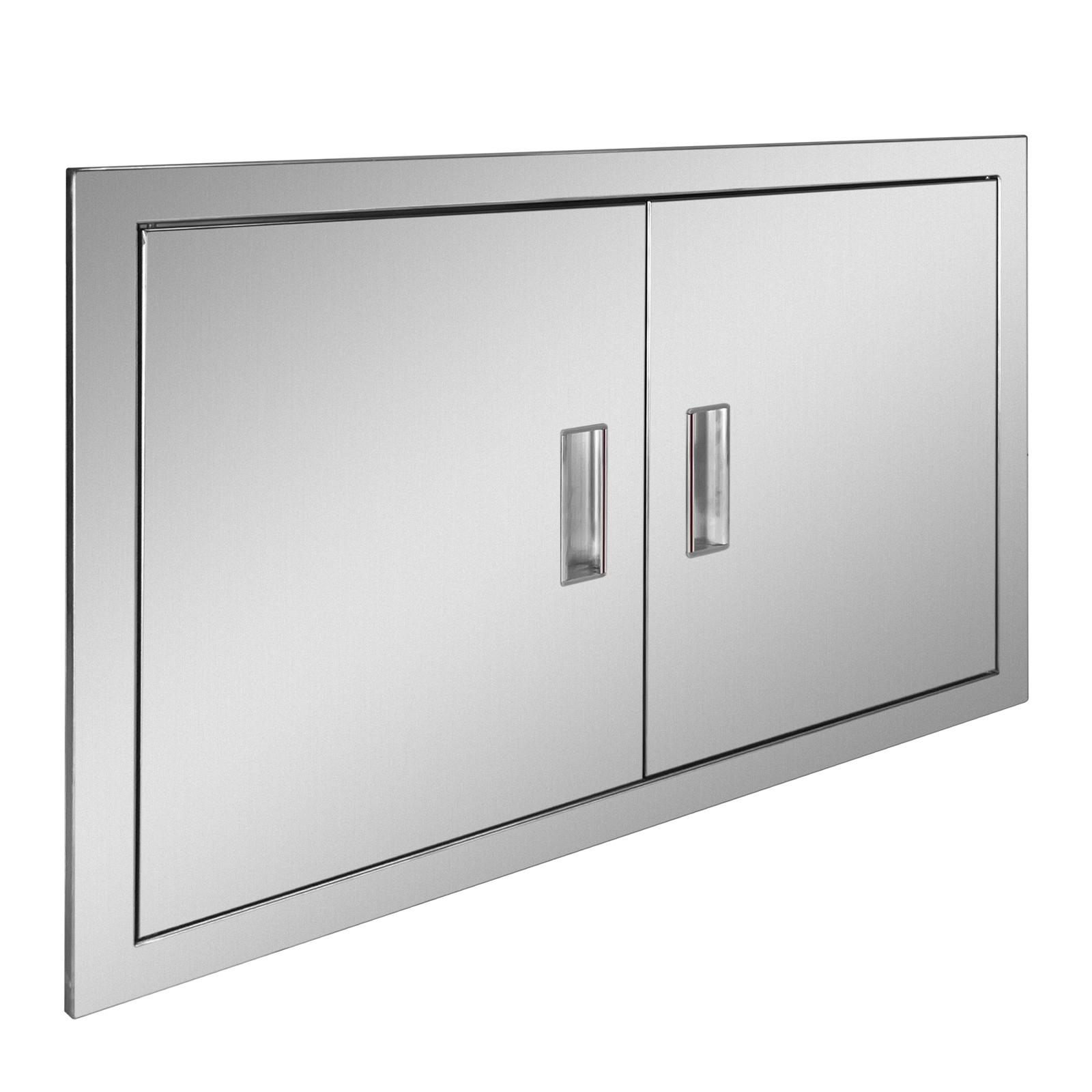 BBQ Access Door 28Wx19H Inch Double Outdoor Kitchen Stainless Steel Flush Mount