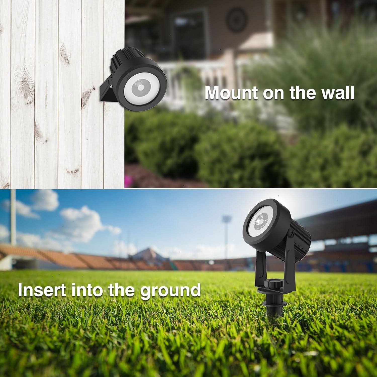 T-SUN Solar Landscape Spot Light Garden IP65 Waterproof For Driveway Pathway US