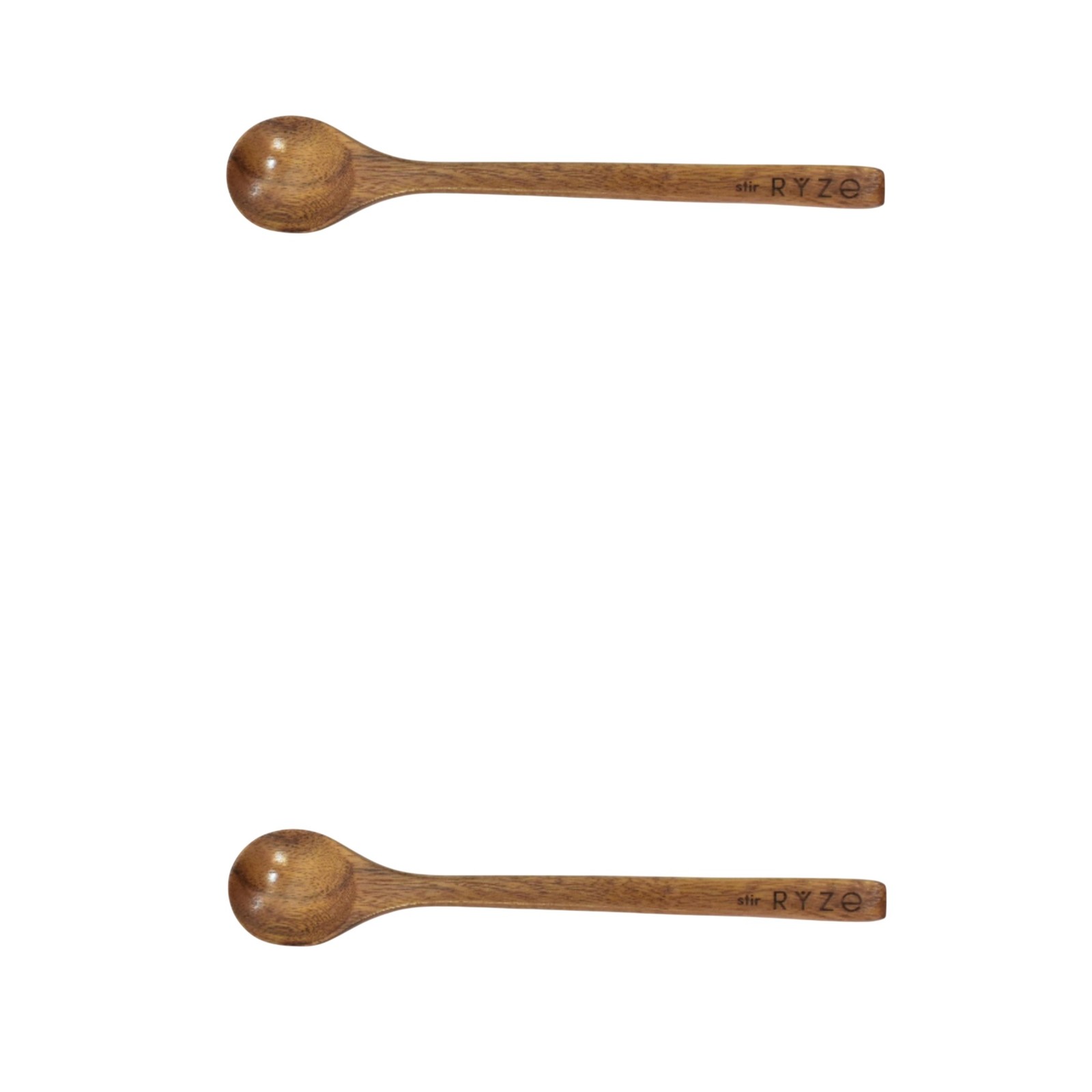 2 Pack Stir Ryze Mushroom Coffee Handmade Acacia Wood 6.5″ Scoop Spoon Genuine
