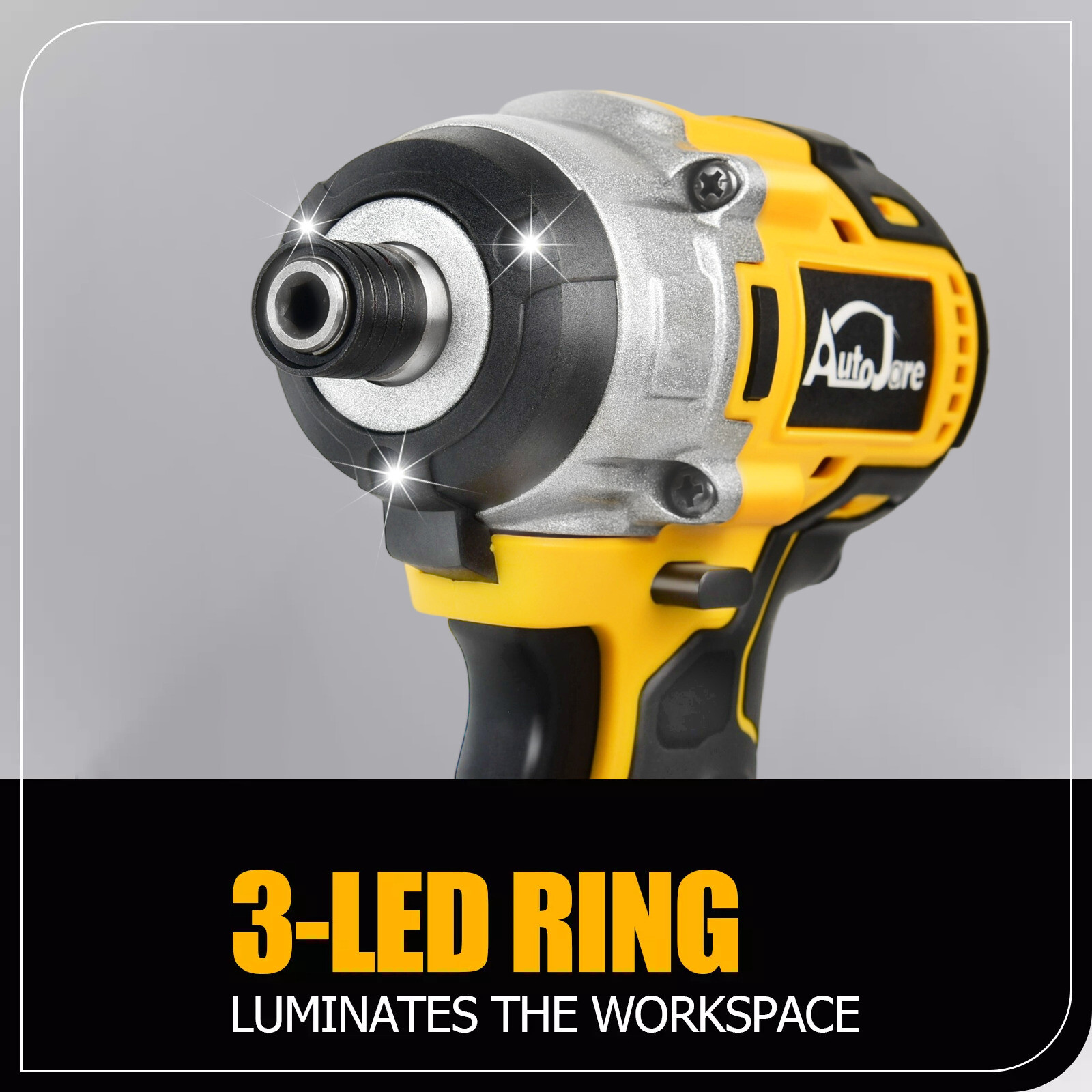 Brushless Cordless Impact Driver,for Dewalt 20V Max Battery,1/4″ Compact,2 Speed