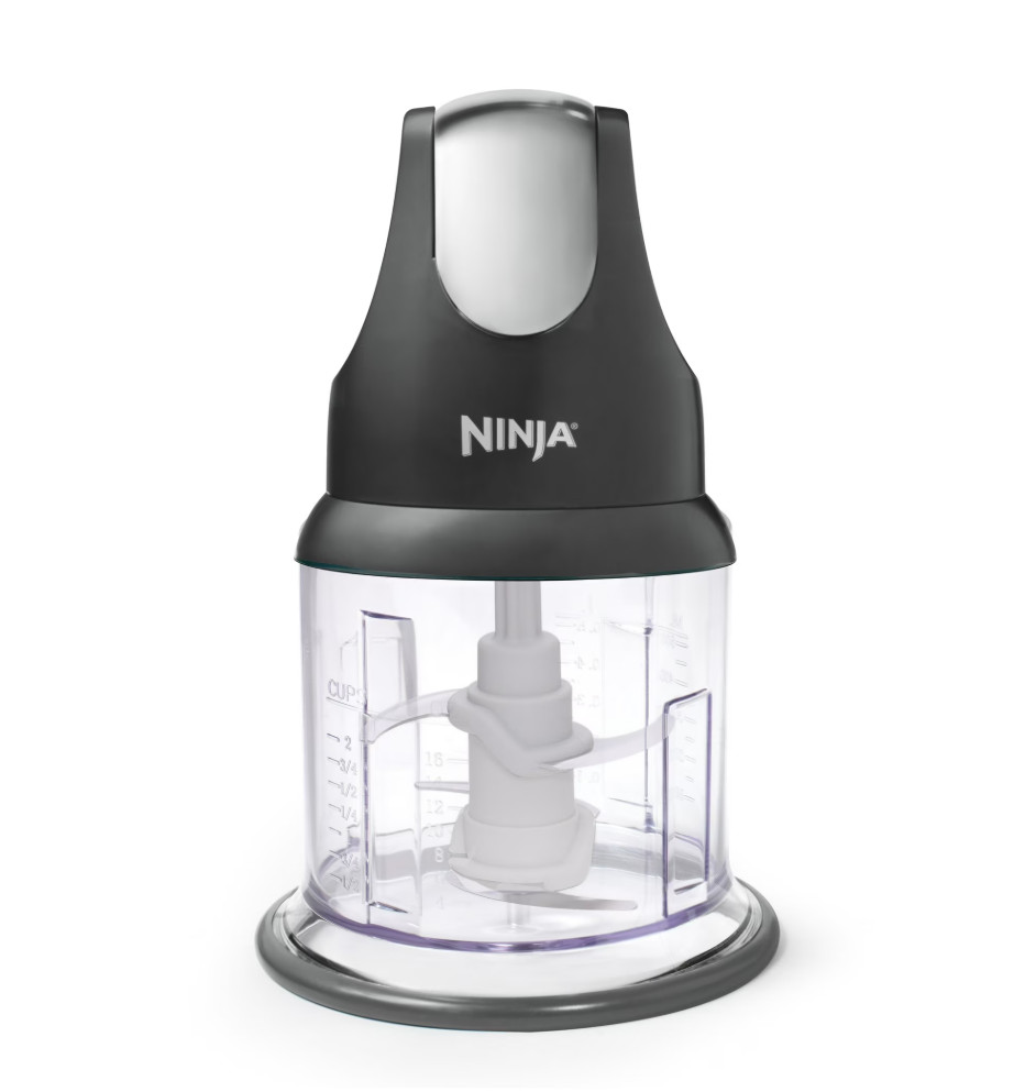 Ninja Express Chop 2 Cup Food Chopper One Touch Pulse NJ100 Gray