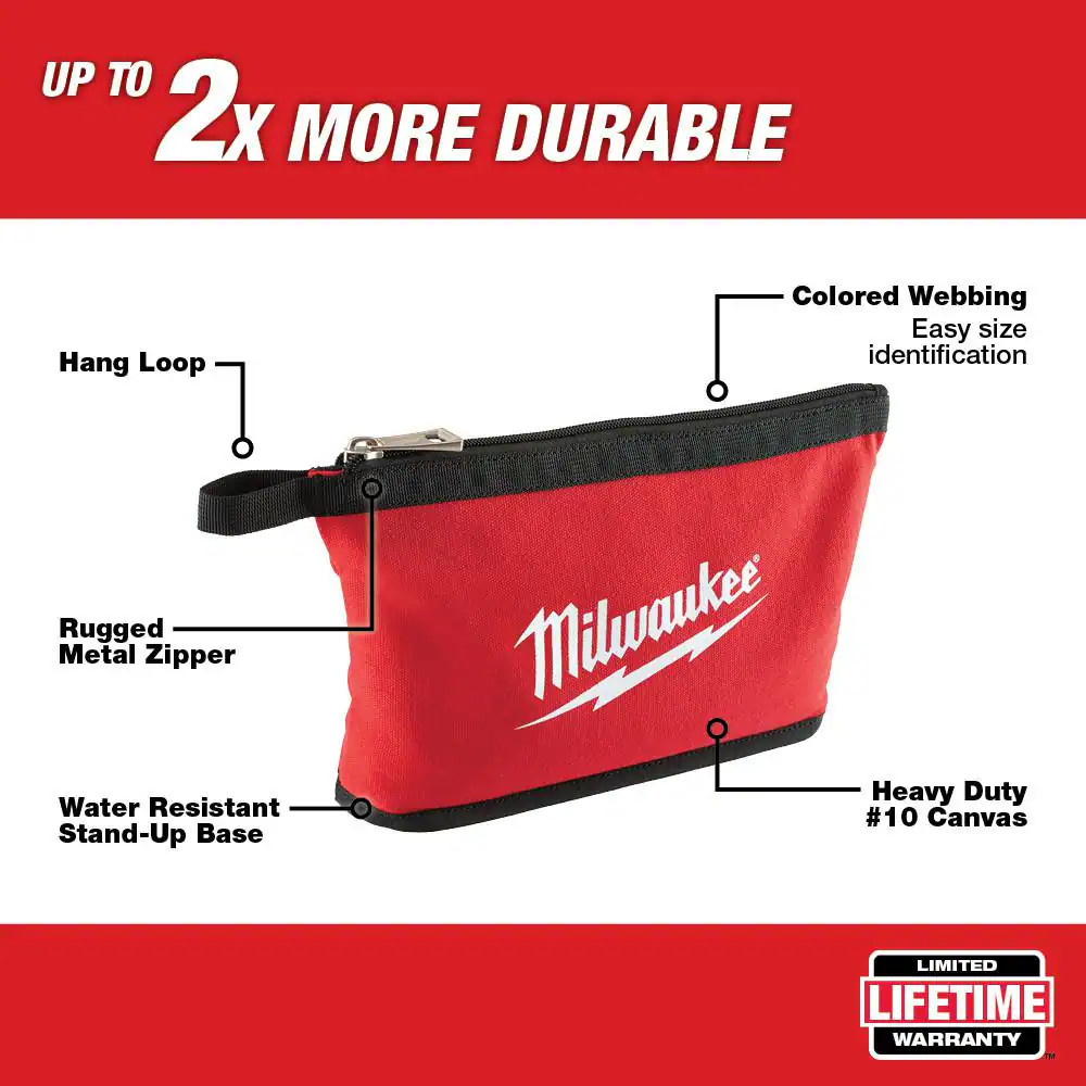 Red Zipper Tool Bag
